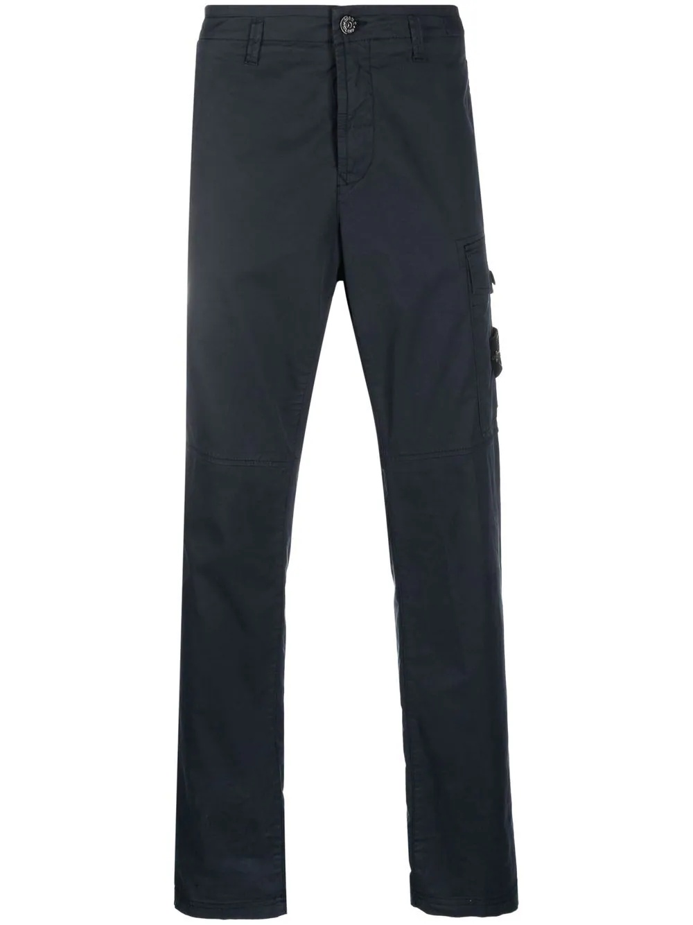 logo patch cargo trousers - 1