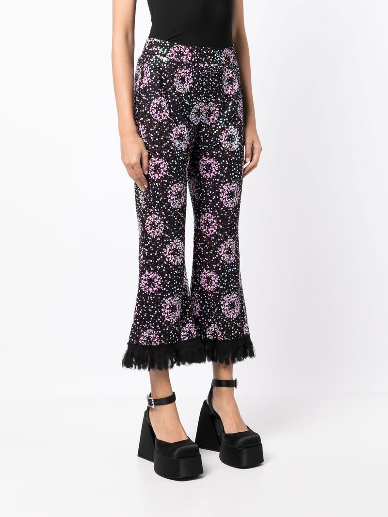 cropped sequin-embellished trousers 3