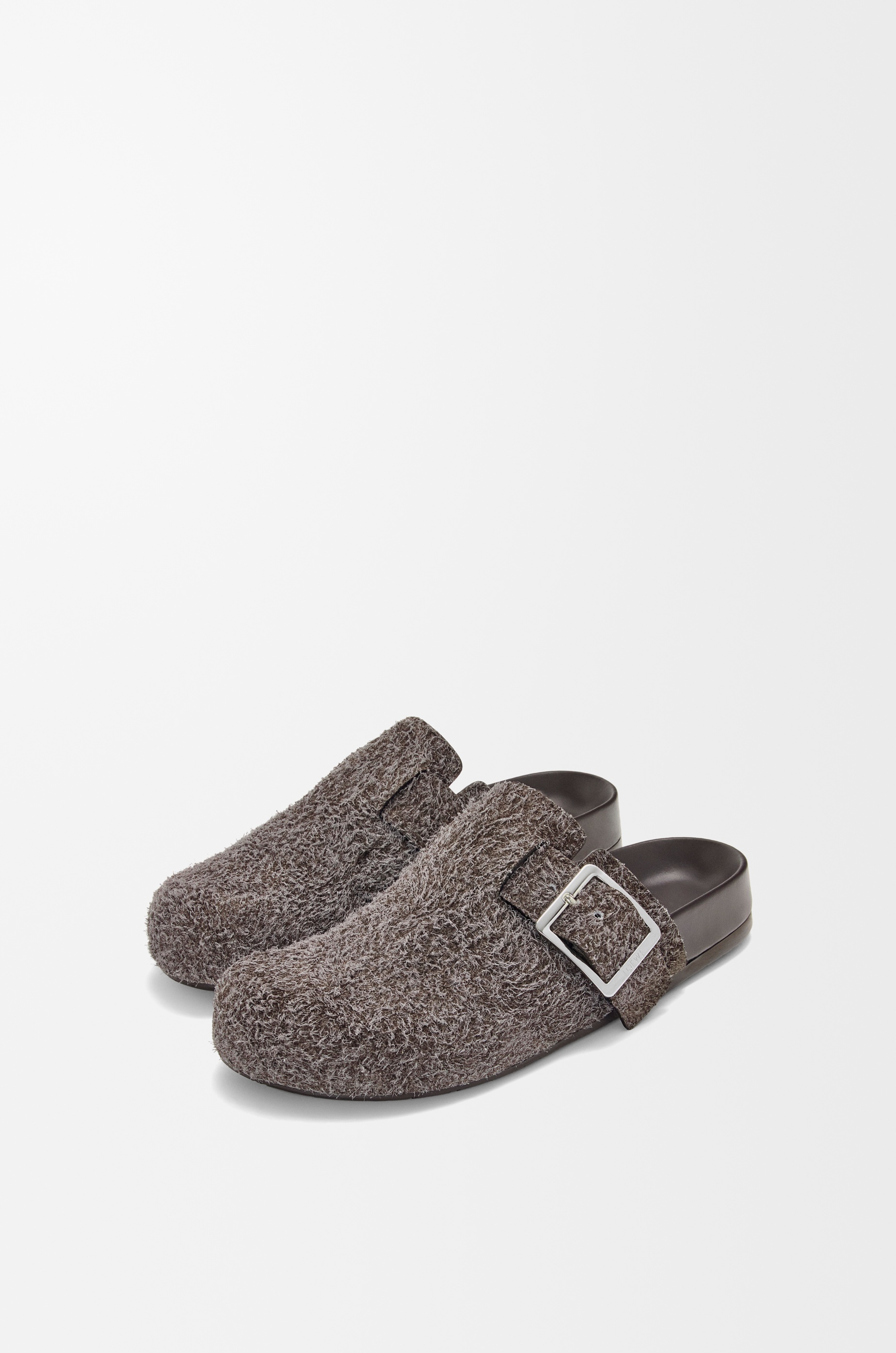 Ease Buckle mule in brushed suede - 3