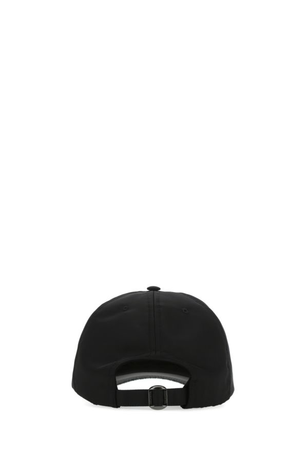 Black nylon baseball cap - 3