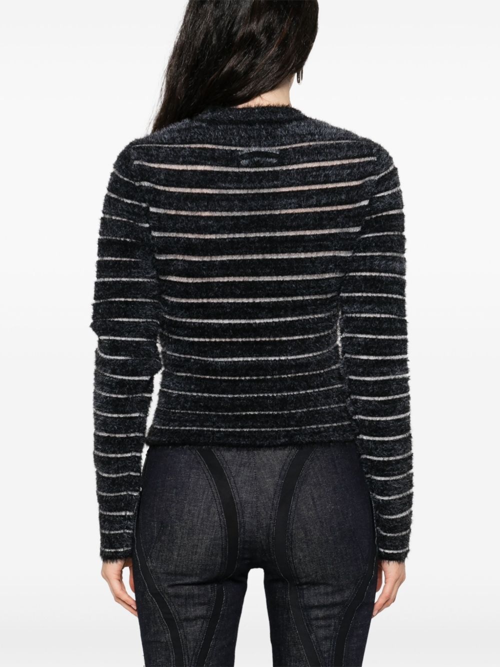 intarsia-logo sweater - 4