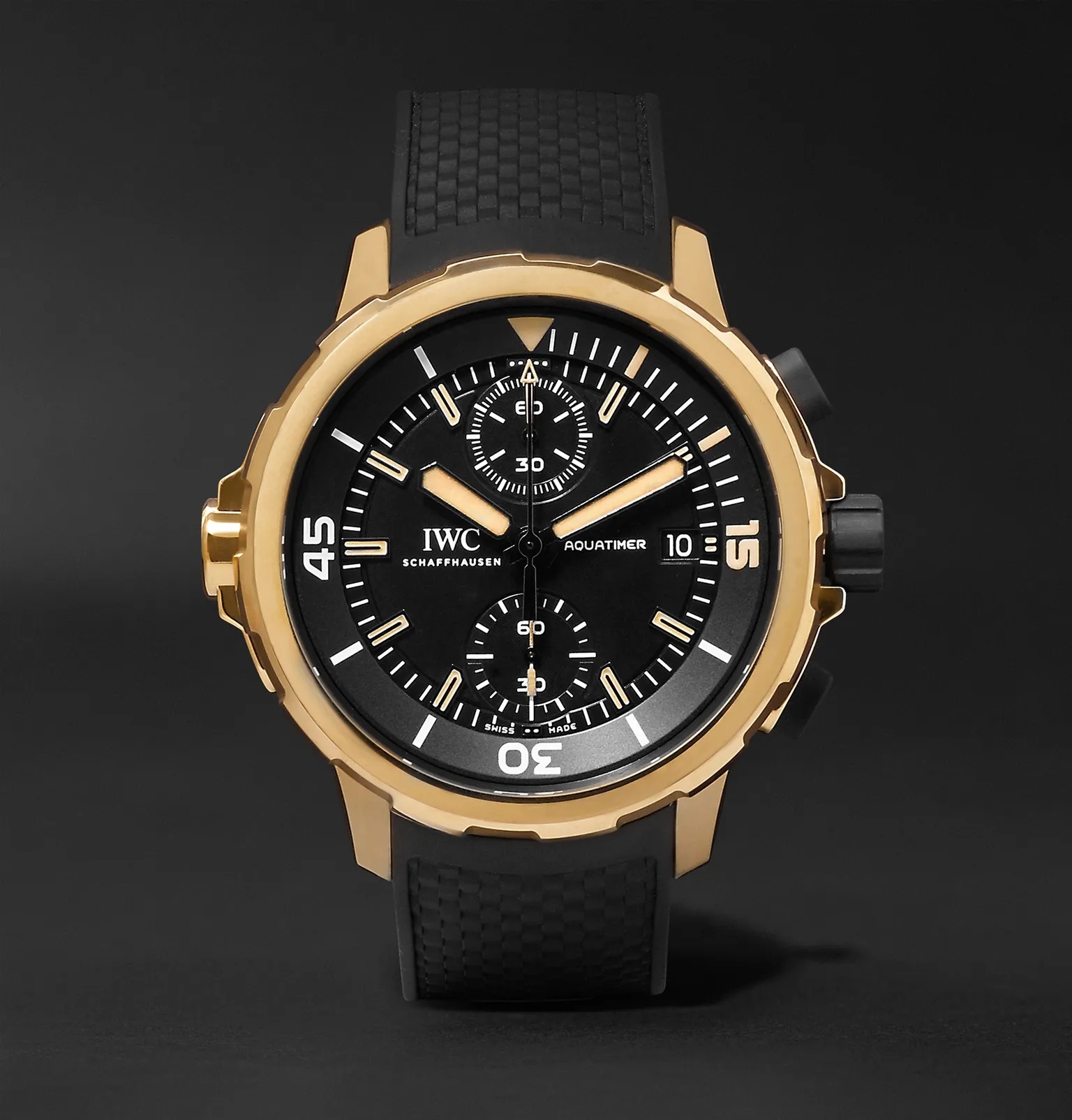 Aquatimer Expedition Charles Darwin Automatic Chronograph 44mm Bronze and Rubber Watch, Ref. No. IW3 - 1