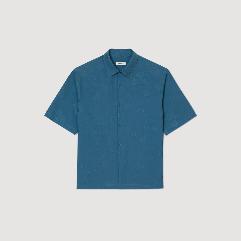 OVERSIZED FLORAL JACQUARD SHIRT 1