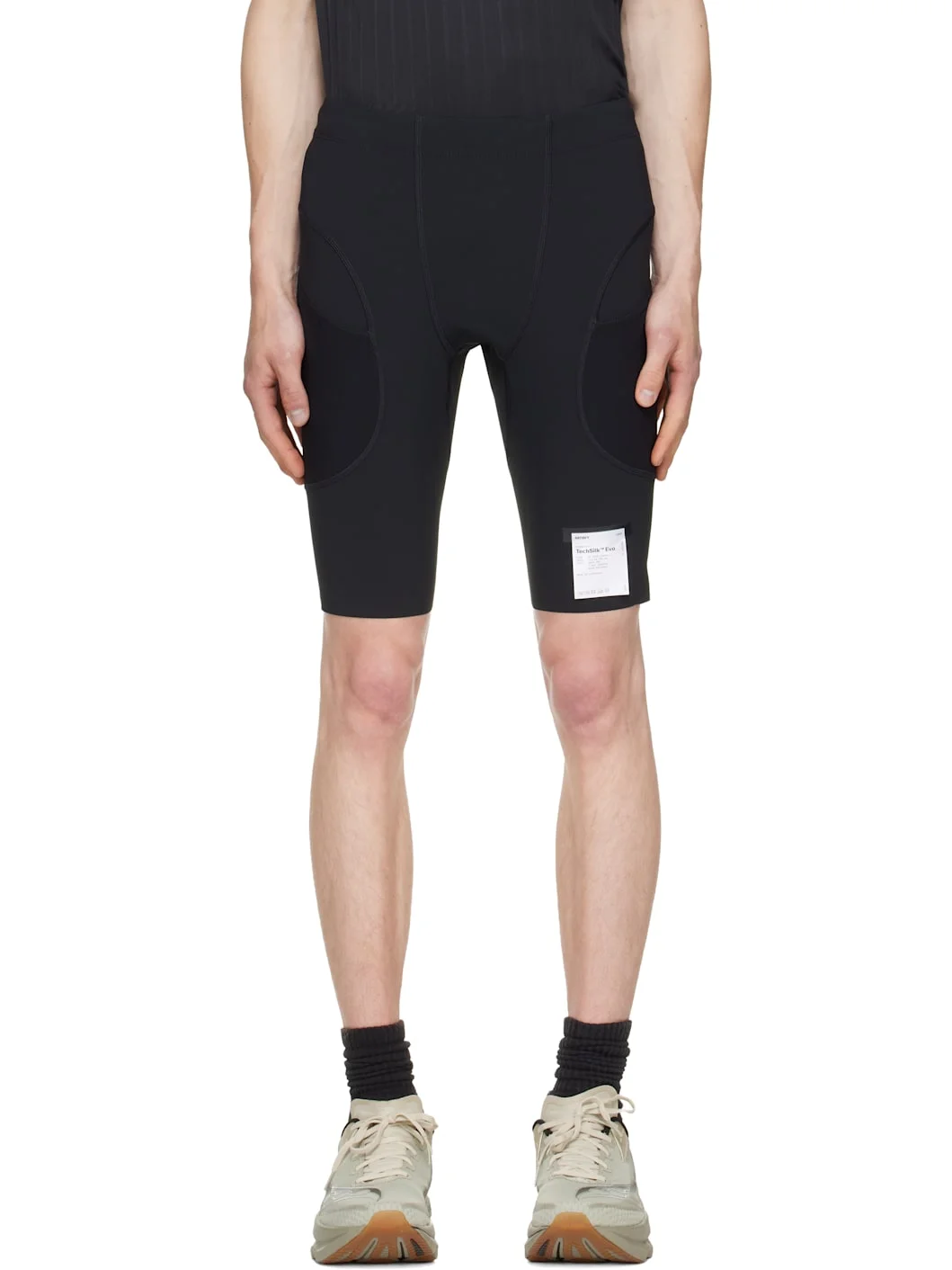 Black TechSilk Evo 9" Half Tights Shorts - 1