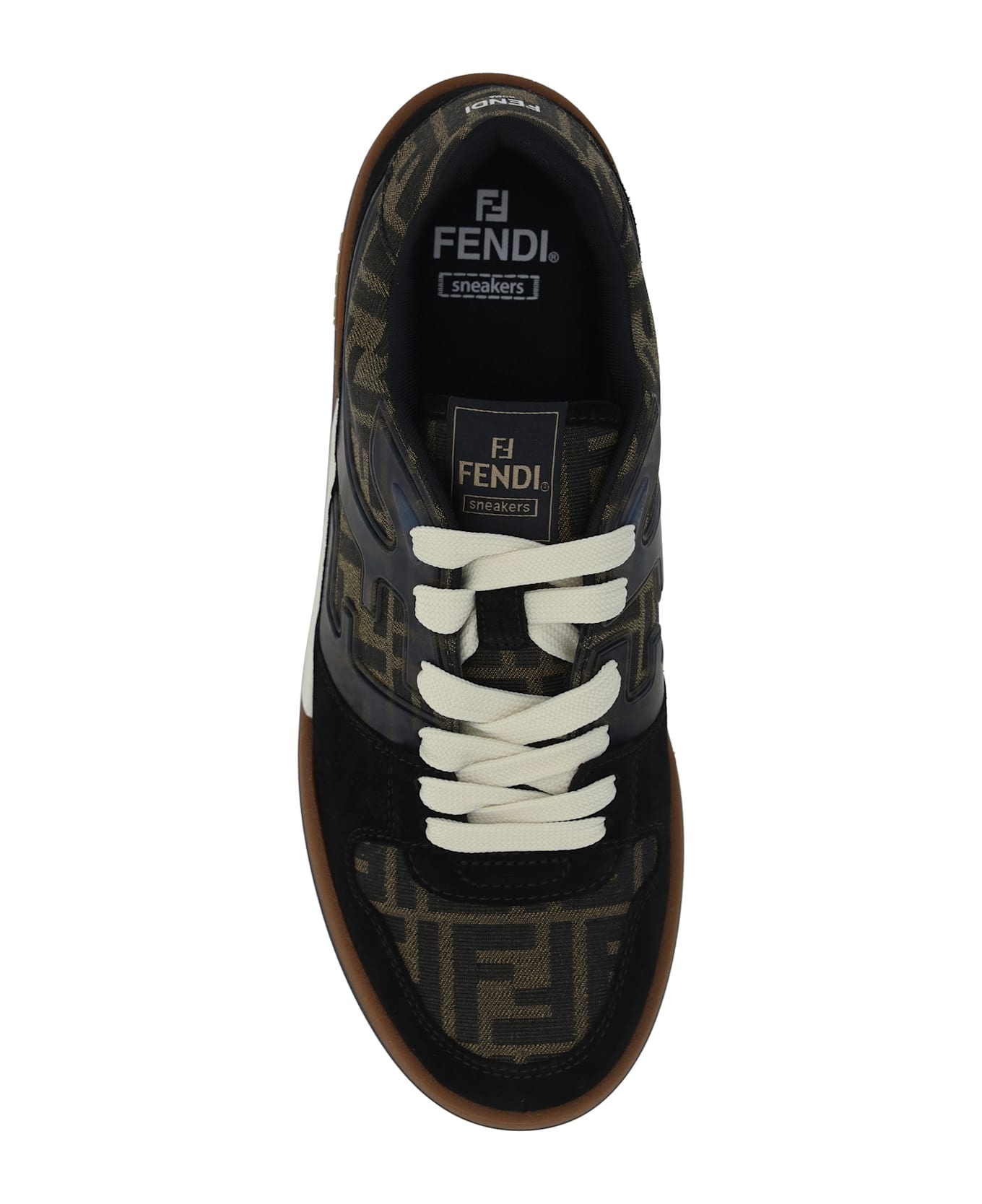Embroidered Canvas, Leather And Rubber Match Sneakers - 4