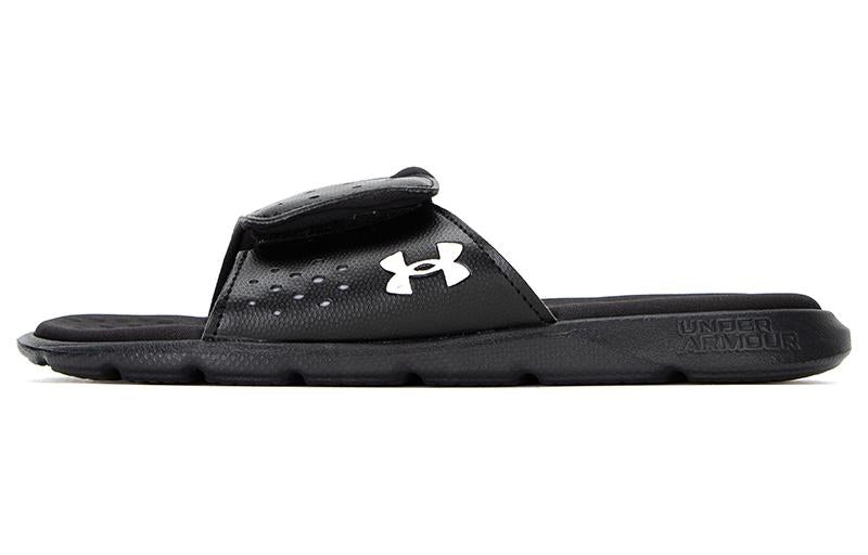 (WMNS) Under Armour Ignite 7 Slide 'Black White' 3026027-001 - 2