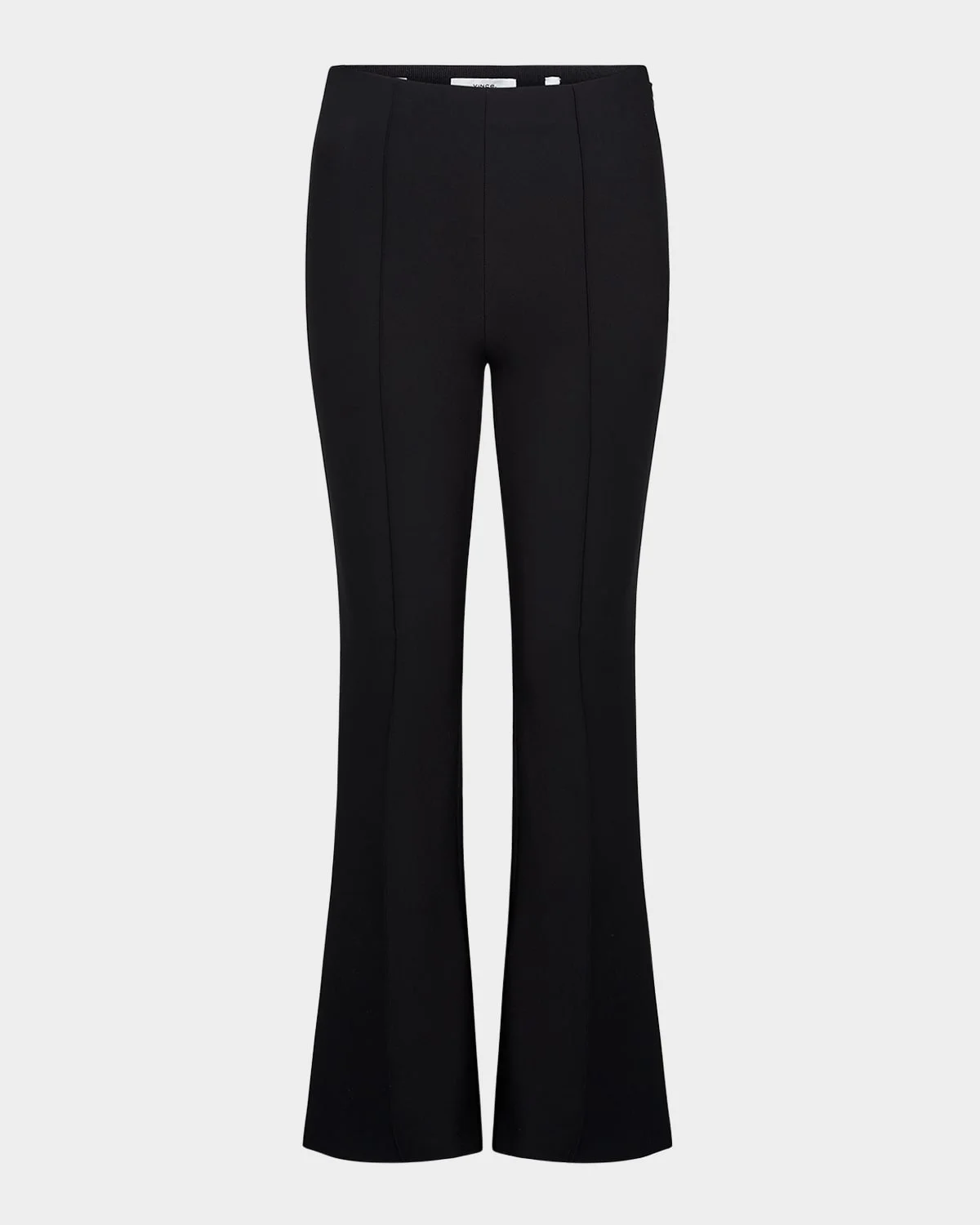 Cropped Flare-Leg Pintuck 바지 - 1