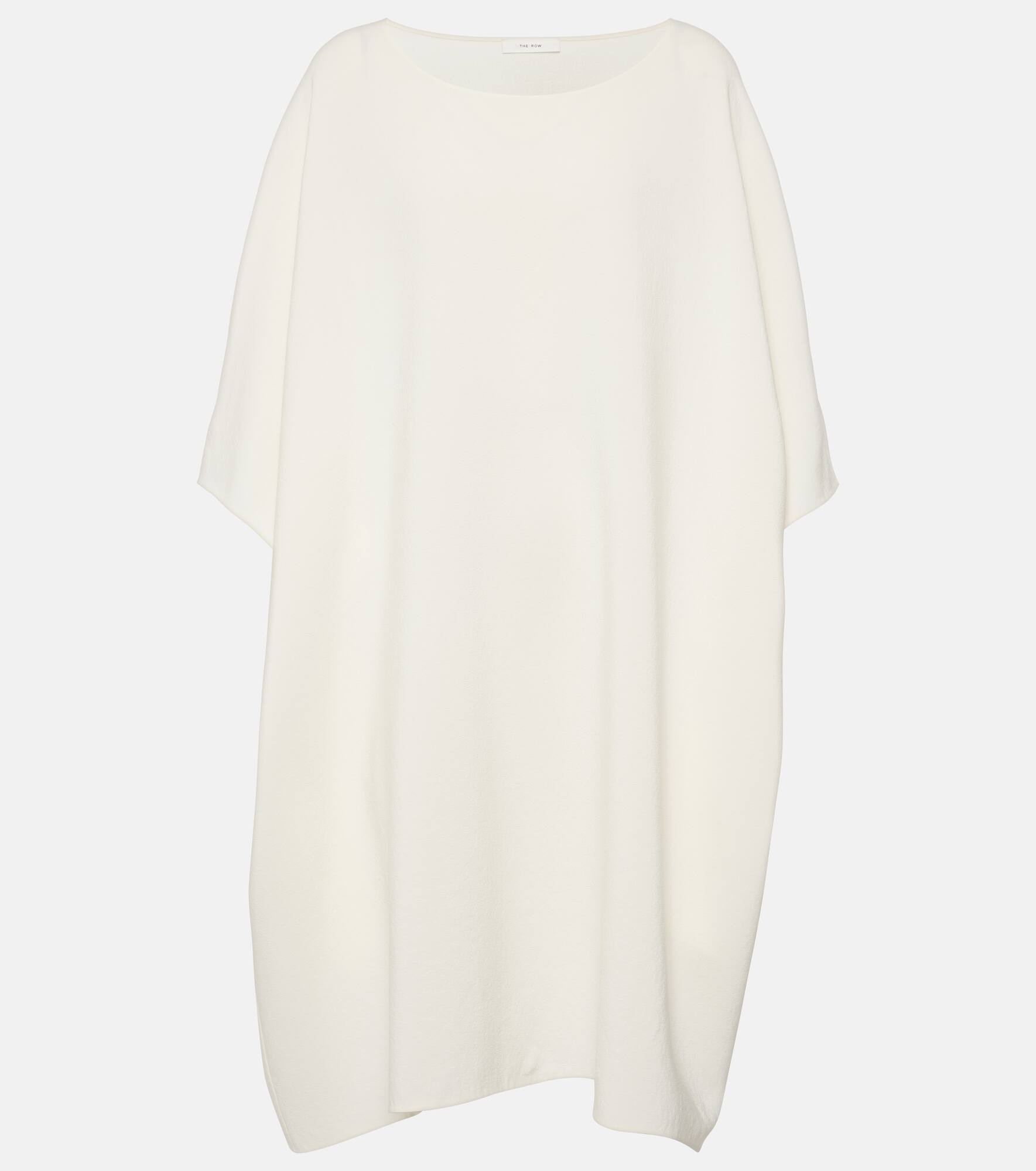 Abasi oversized wool and silk midi dress - 1