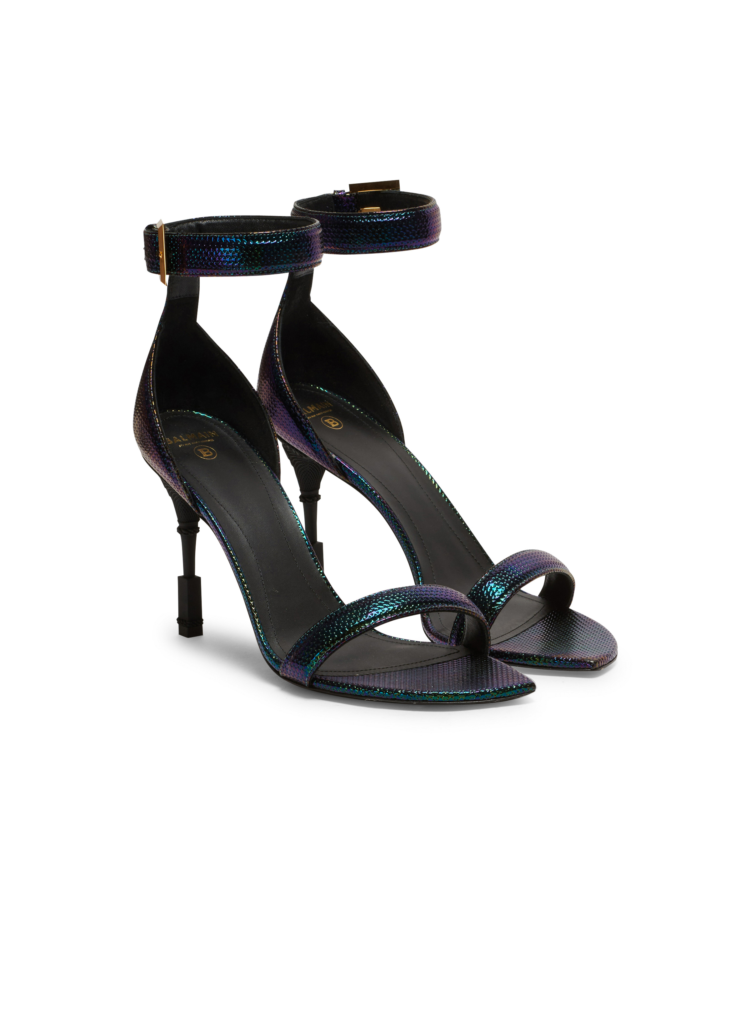 Moneta iridescent leather sandals - 2