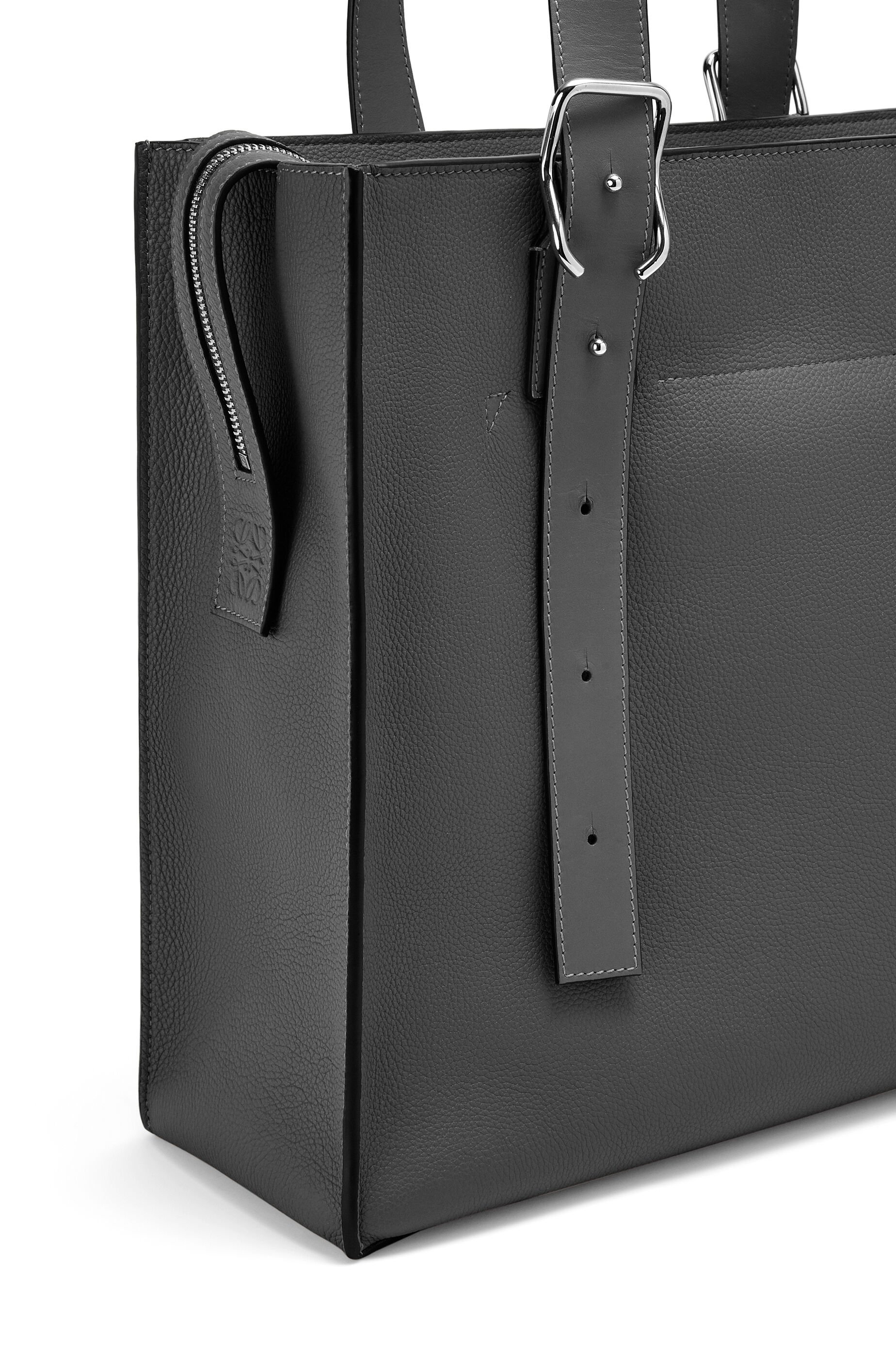 Loewe Buckle Zip Tote in soft grained calfskin | REVERSIBLE Loewe Buckle Zip Tote in soft grained calfskin | REVERSIBLE