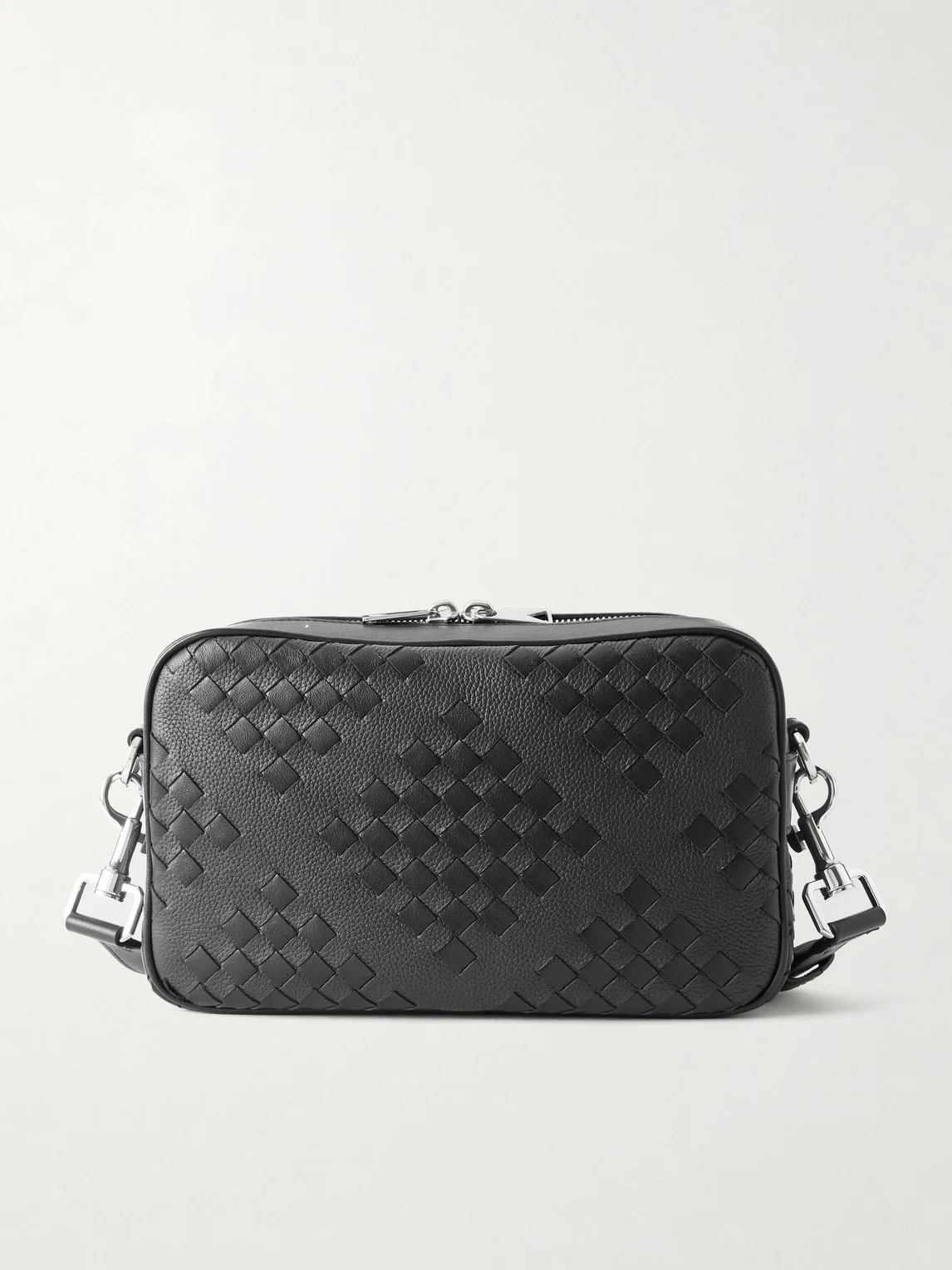 Diamonds Dover Intrecciato Leather Messenger Bag - 1