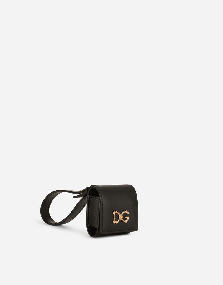 Calfskin airpods case with baroque DG logo - 4