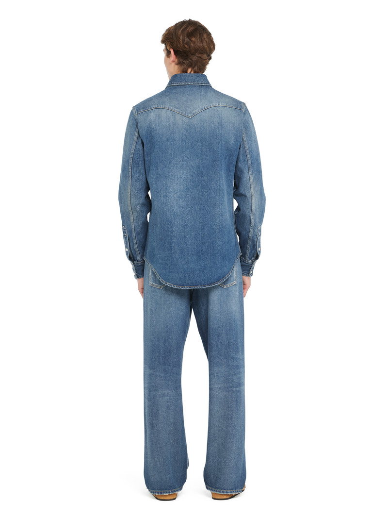 Medium Wash Denim Shirt 6