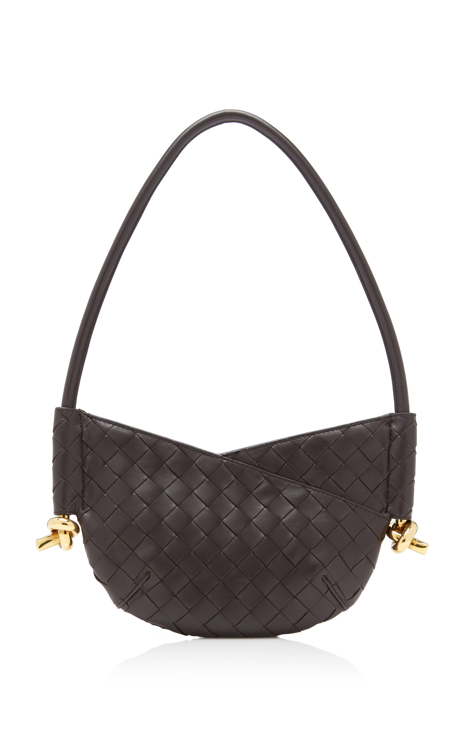 Mini Solstice Intrecciato Leather Bag brown - 1