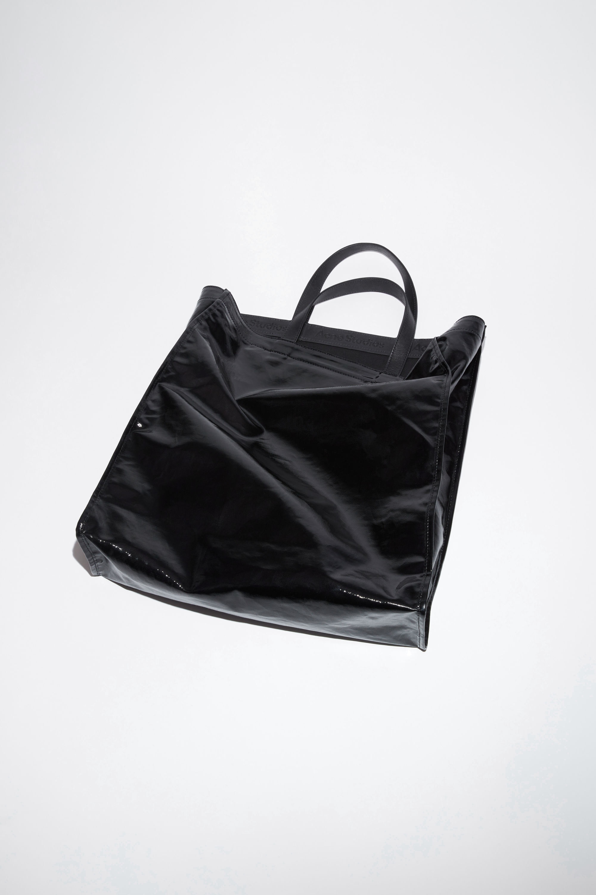 Shiny tote bag - Black - 4