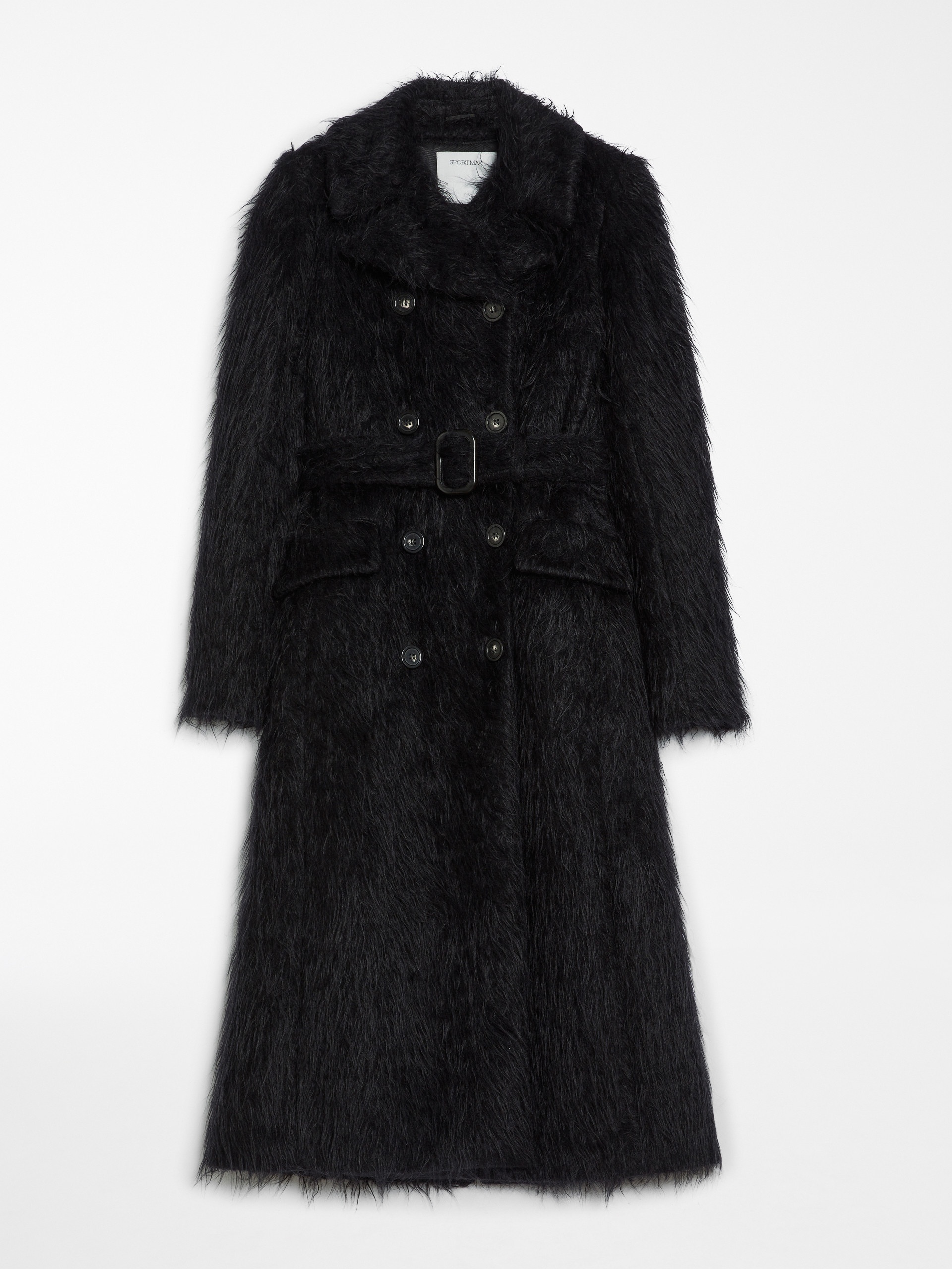 MODICO Double-breasted coat in long-pile fabric - 1
