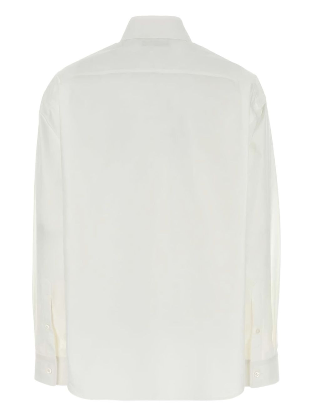 logo-embroidered poplin shirt - 2
