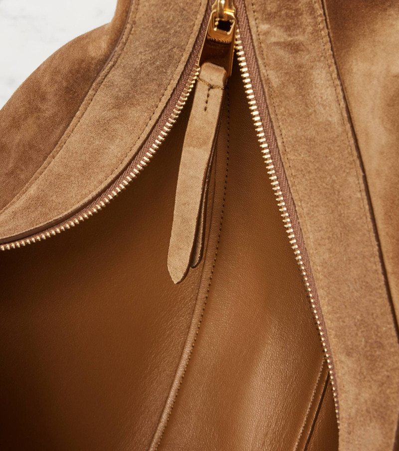 KHAITE Augustina suede tote bag outlook