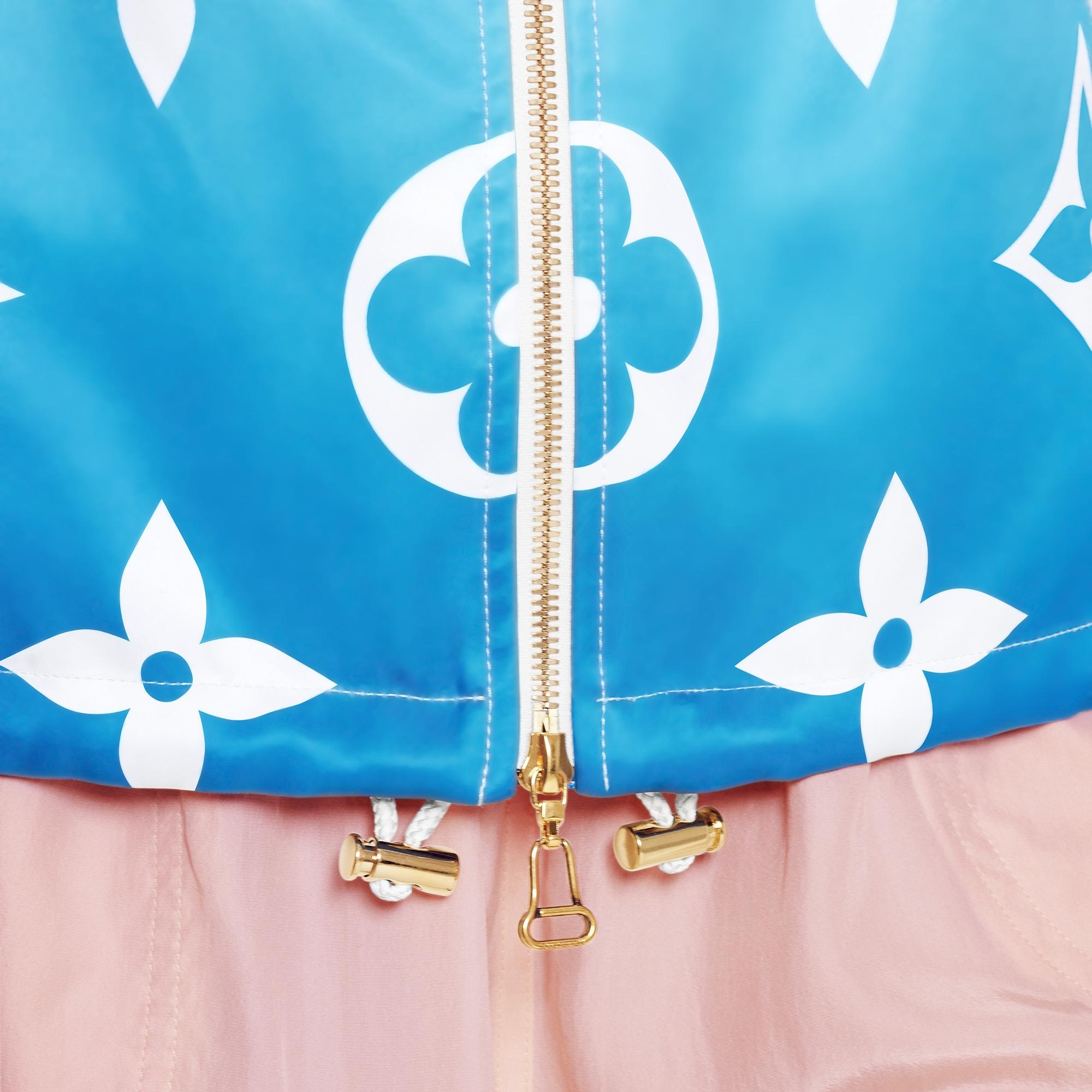 Blue Lagoon Monogram Short Hooded Parka - 4