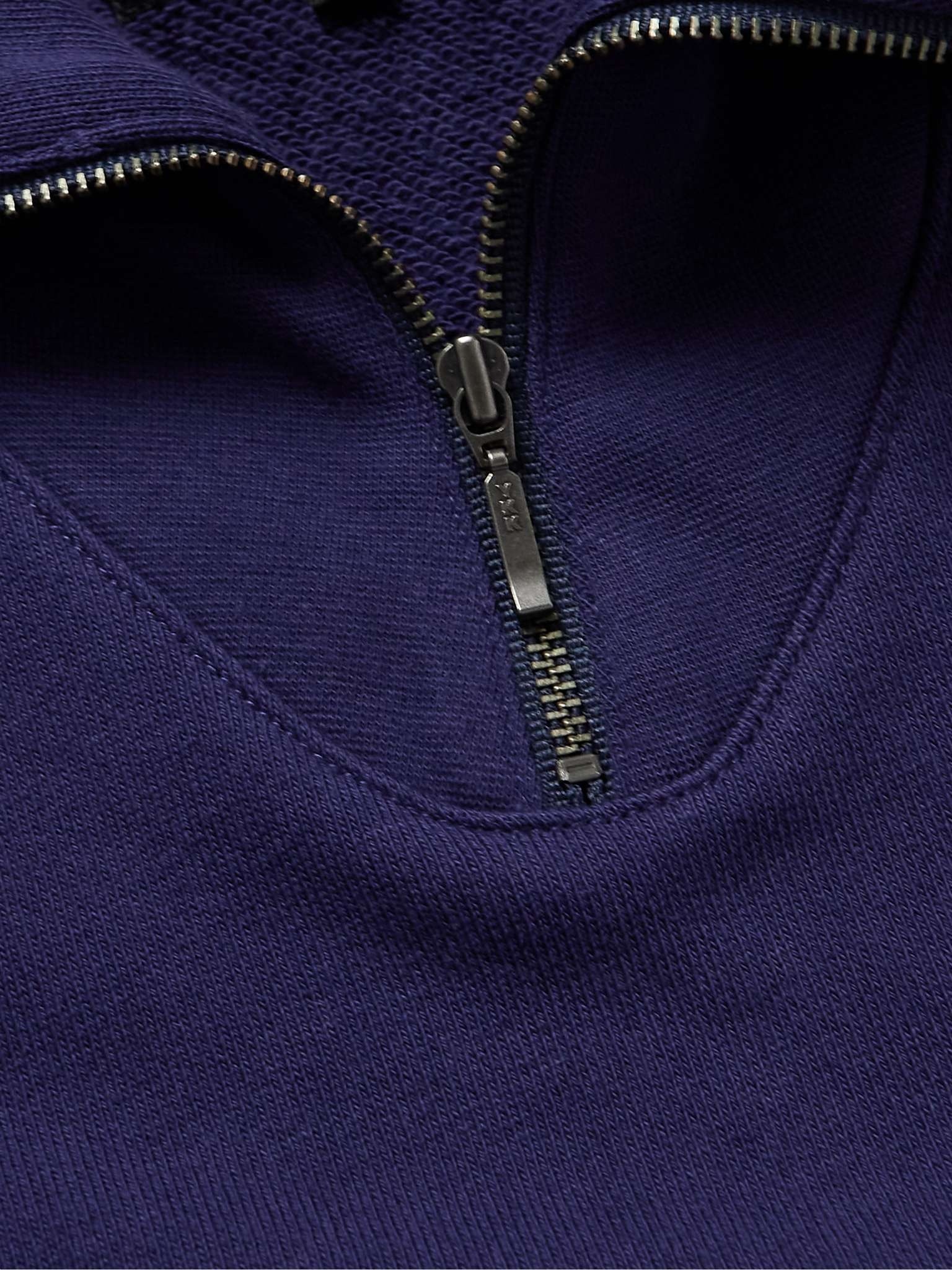 Cotton-Jersey Half-Zip Sweatshirt - 4