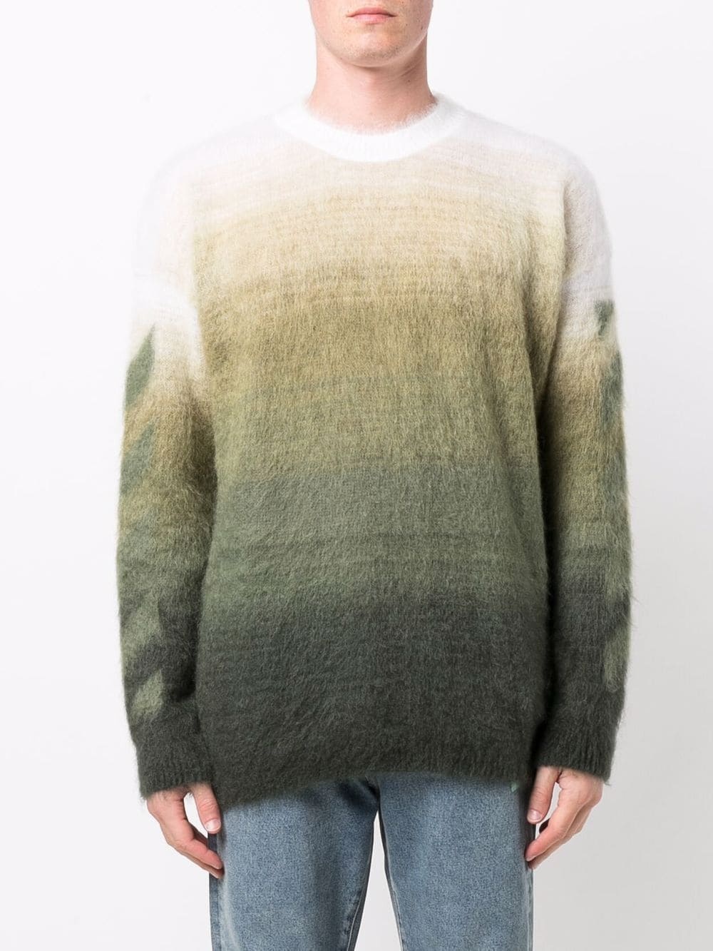 Diag brushed-knit jumper - 3