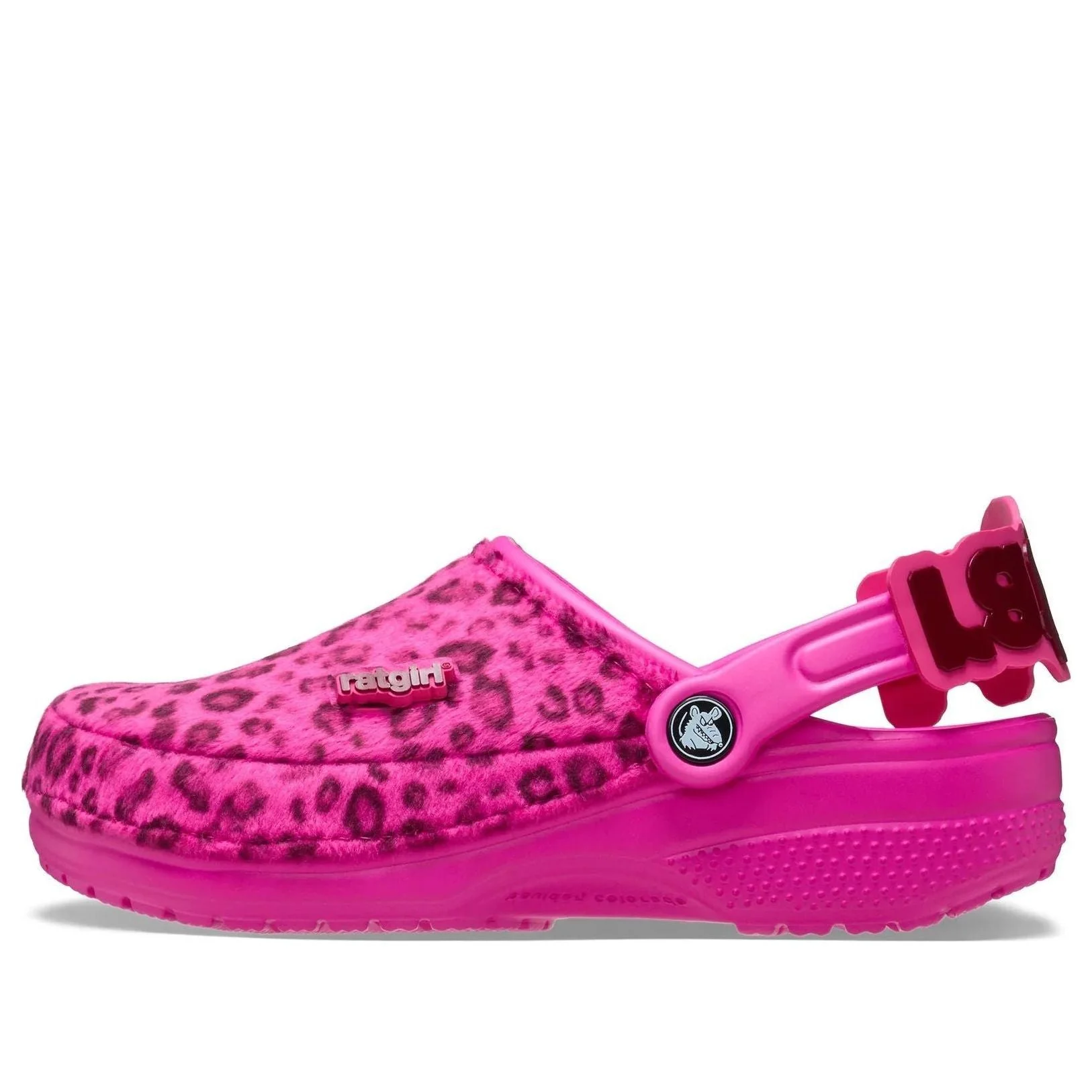(WMNS) Crocs x Stray Rats Classic Clog 'Blurry Pink Leopard Print' 211498-6UB - 1