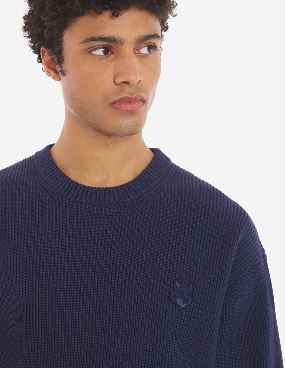 BOLD FOX HEAD PATCH COMFORT RIBBED JUMPER - 4