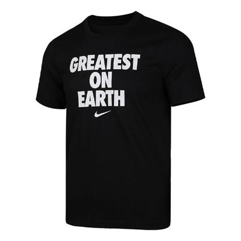 EARTH 농구 짧은 소매 검정 CV1041-010에 나이키 GREATEST - 1