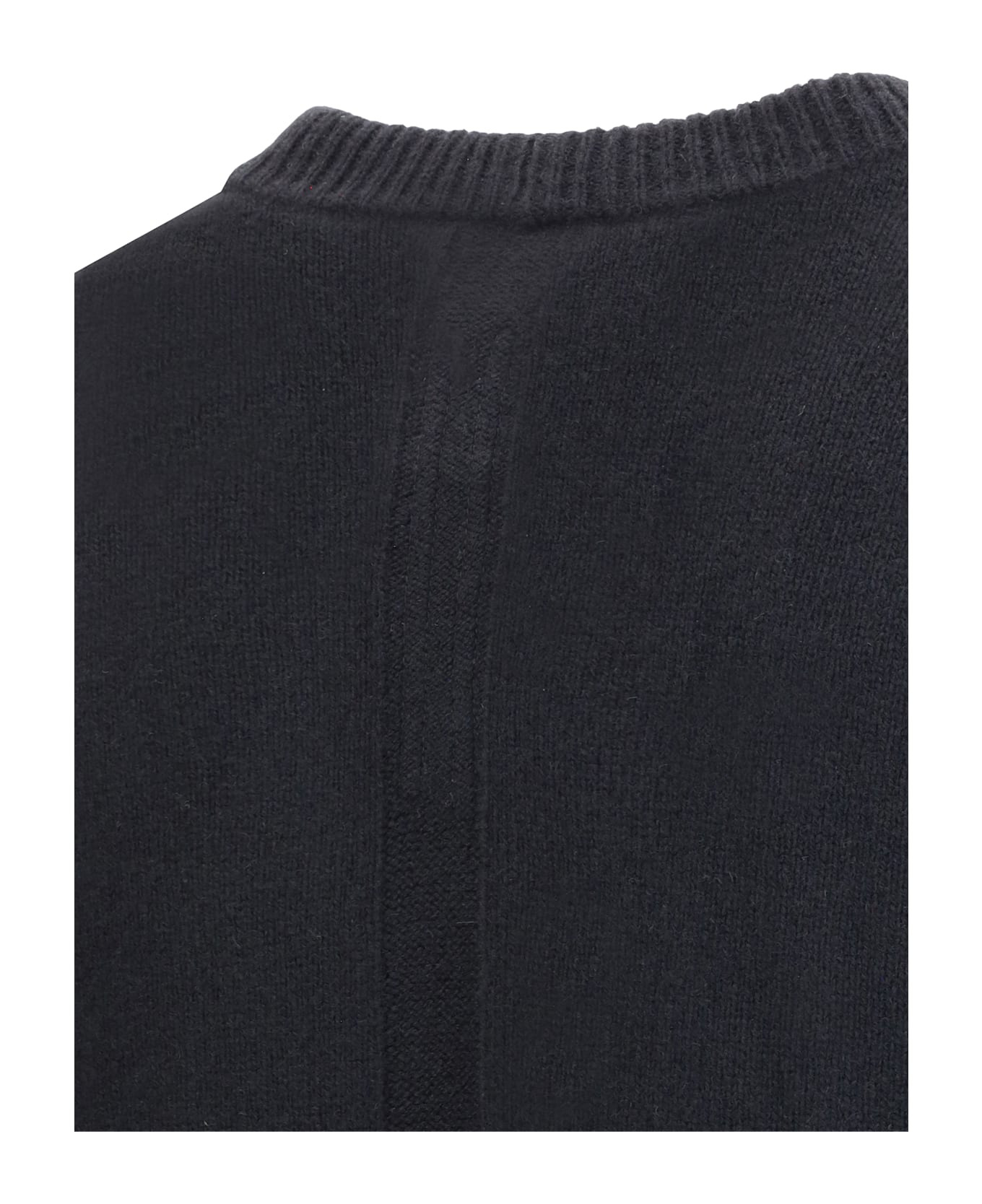 Exposed Stitching Sweater - 4