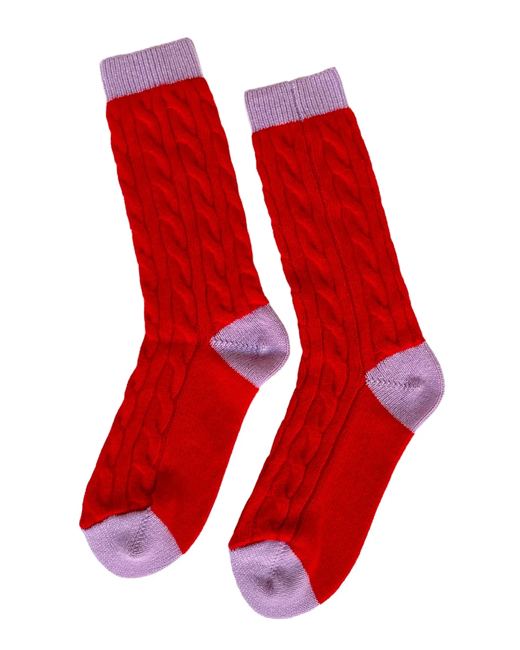 CABLE SOCKS CHILI DUSK - 1