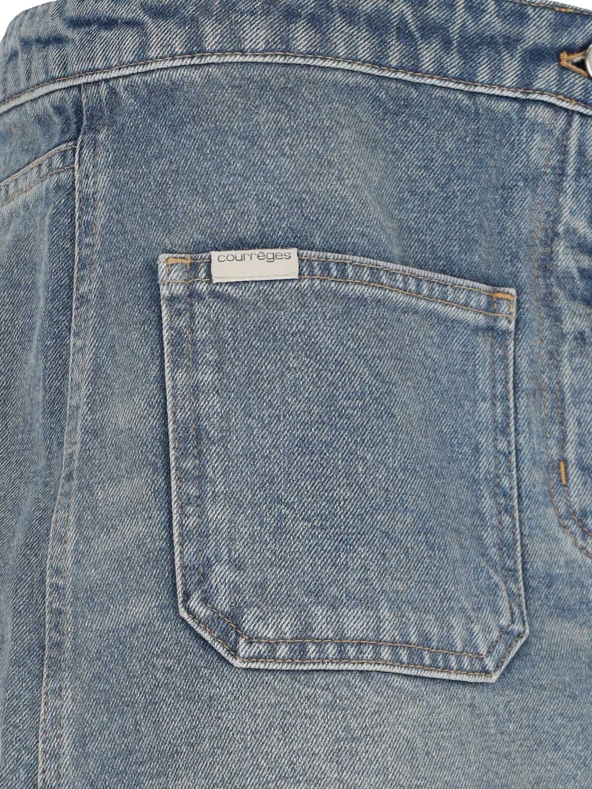 DENIM MINI SKIRT - 4
