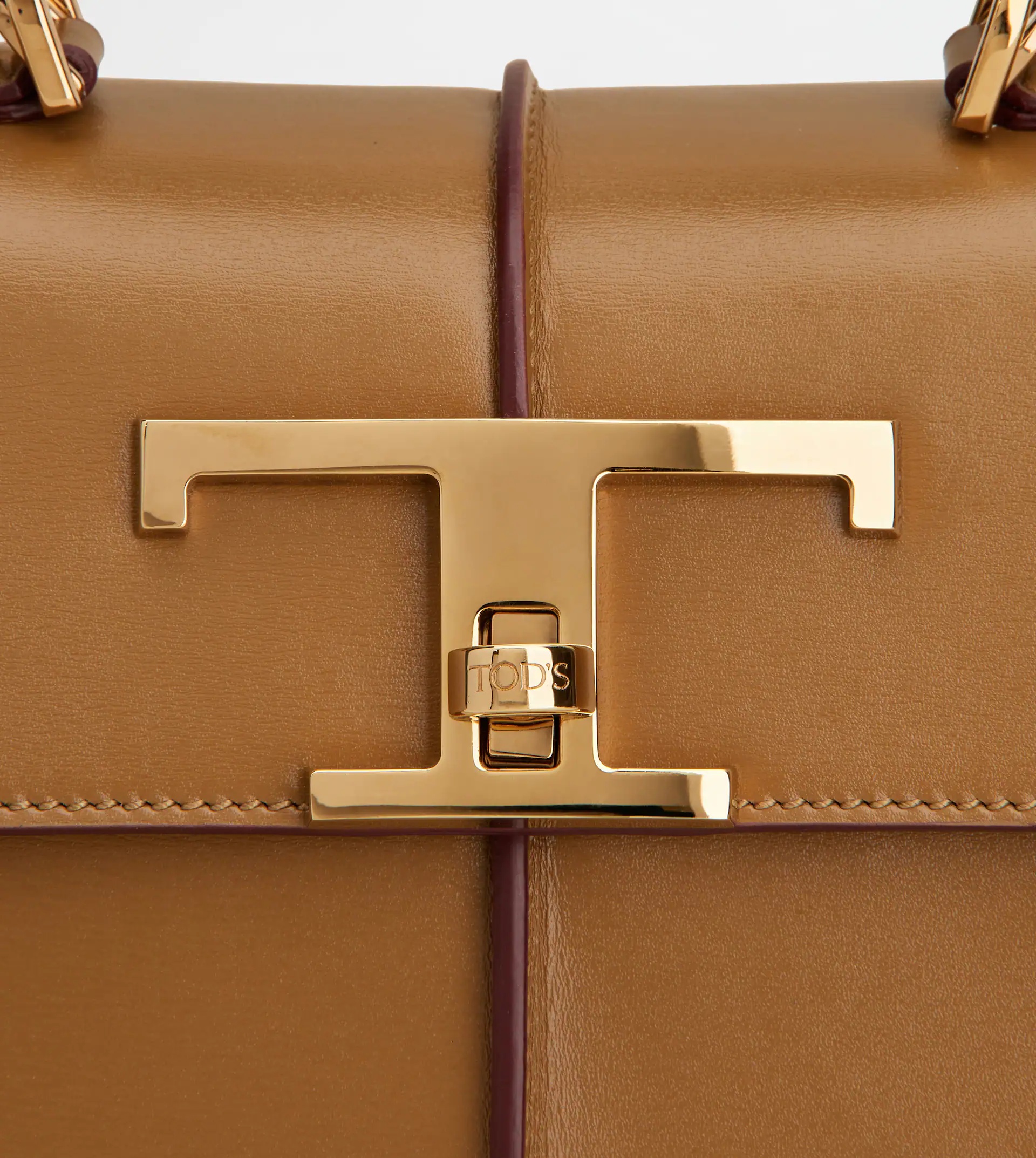 TIMELESS HANDBAG IN LEATHER MINI - BROWN - 6