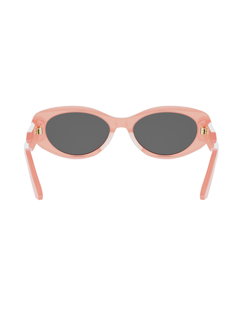 Women's DiorSignature B8U 53MM Butterfly Sunglasses - Shiny Pink And Smoke 5
