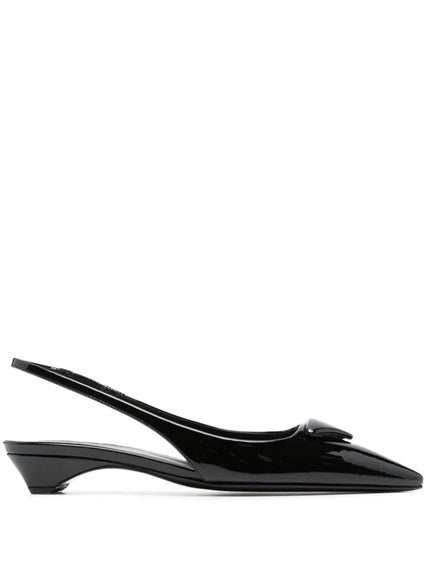 Prada Women Patent Leather Slingback Pumps - 1