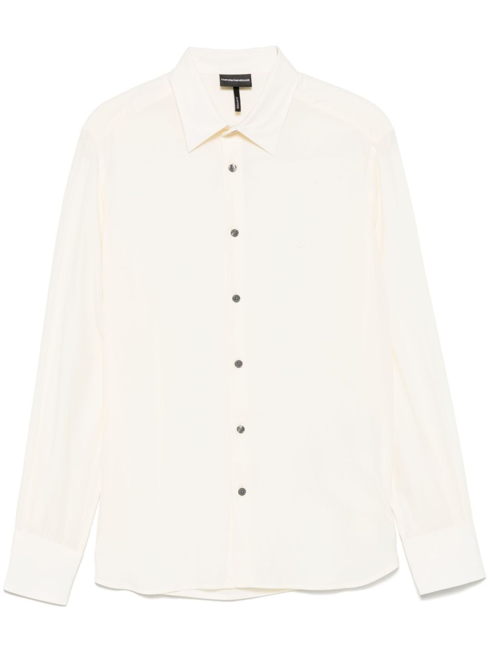 logo-embroidered shirt - 1