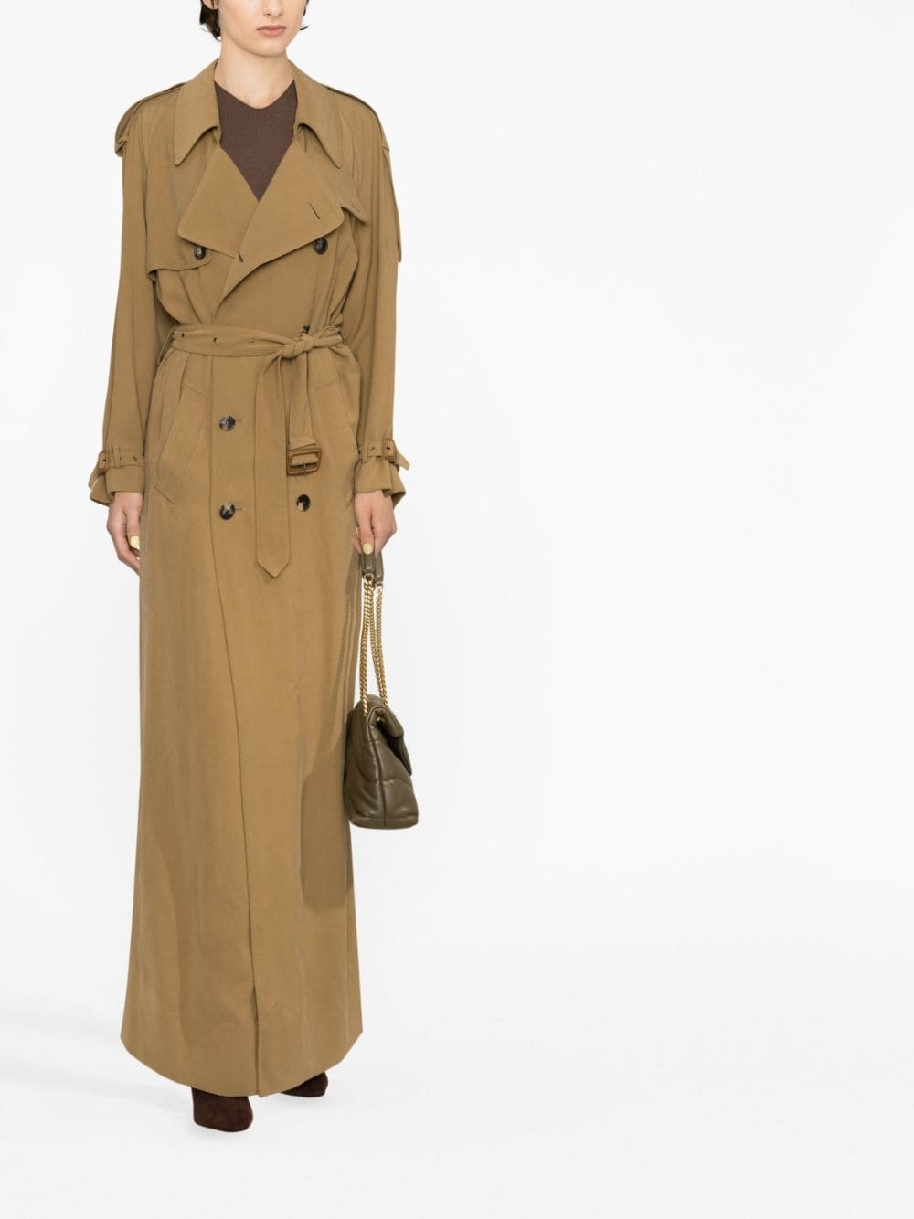 double-breasted trench coat - 3