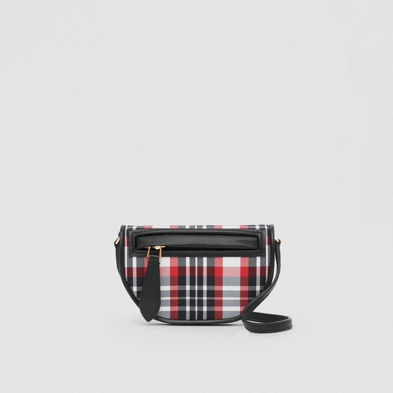 Tartan Nylon Olympia Card Case with Detachable Strap - 1