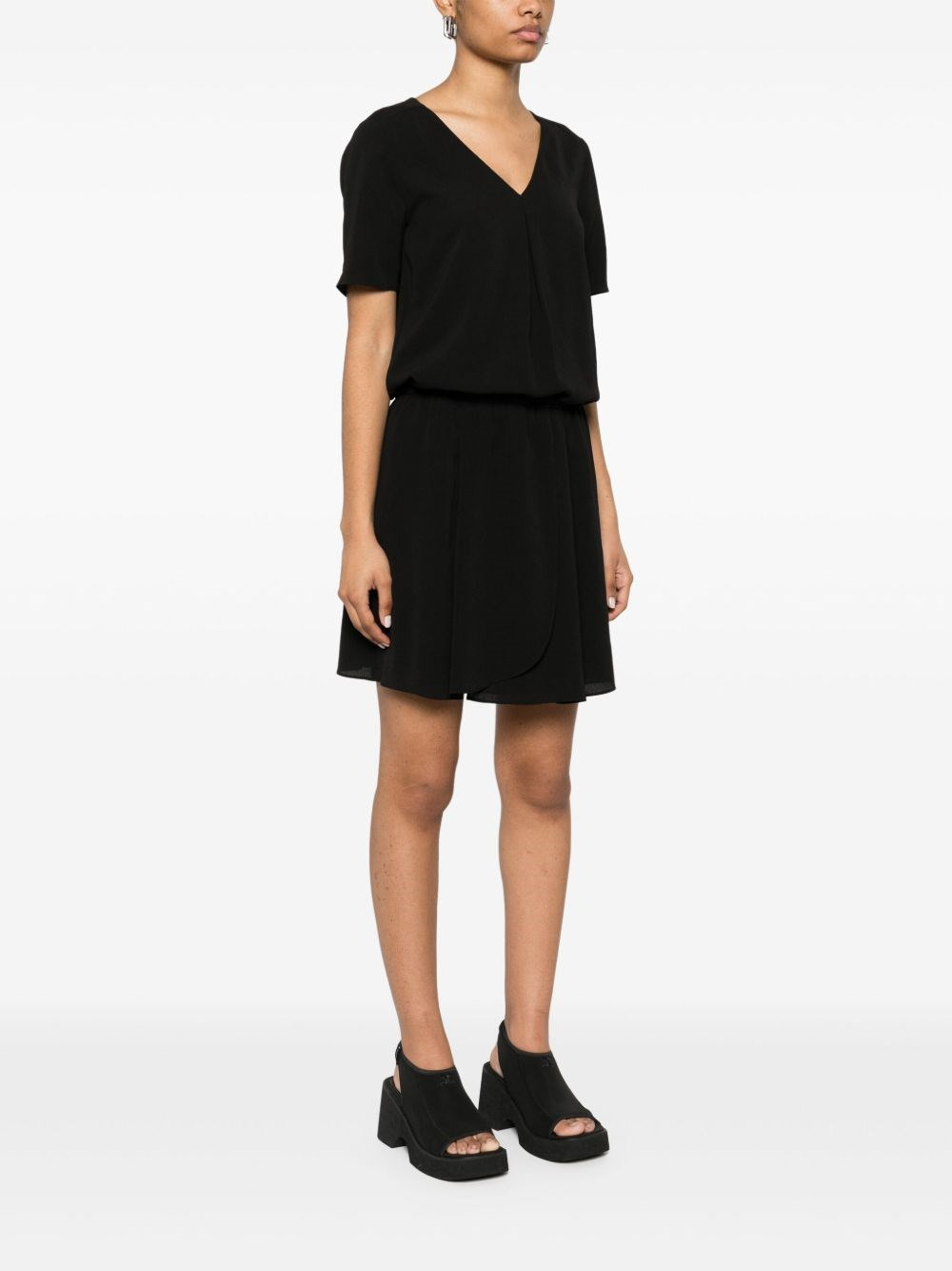 Crepe short dress - 3