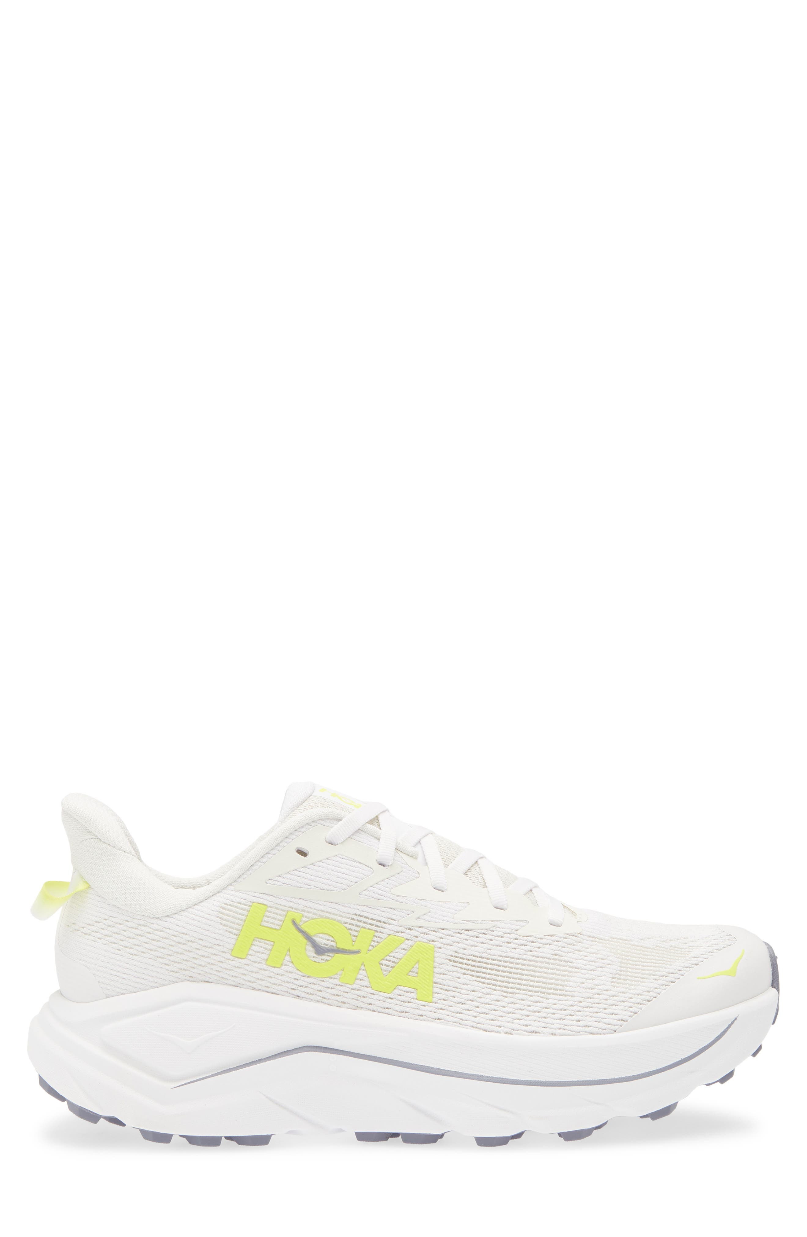 HOKA Challenger 8 Running Shoe in White /Neon Hoka Citrus at Nordstrom - 3