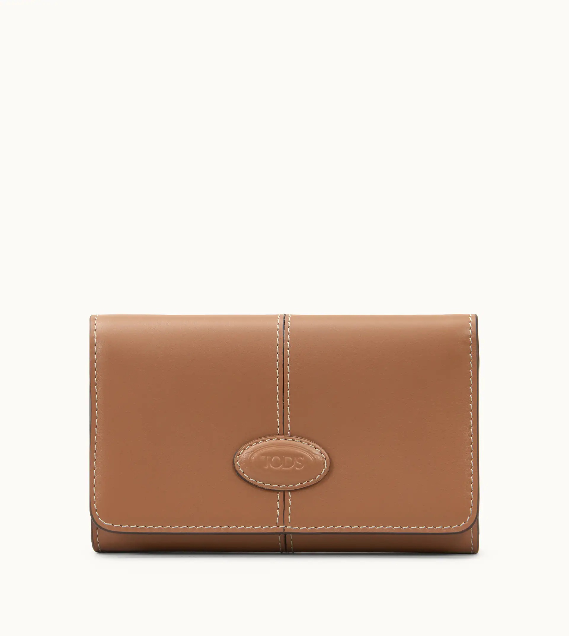 PURSE IN LEATHER - BROWN - 1