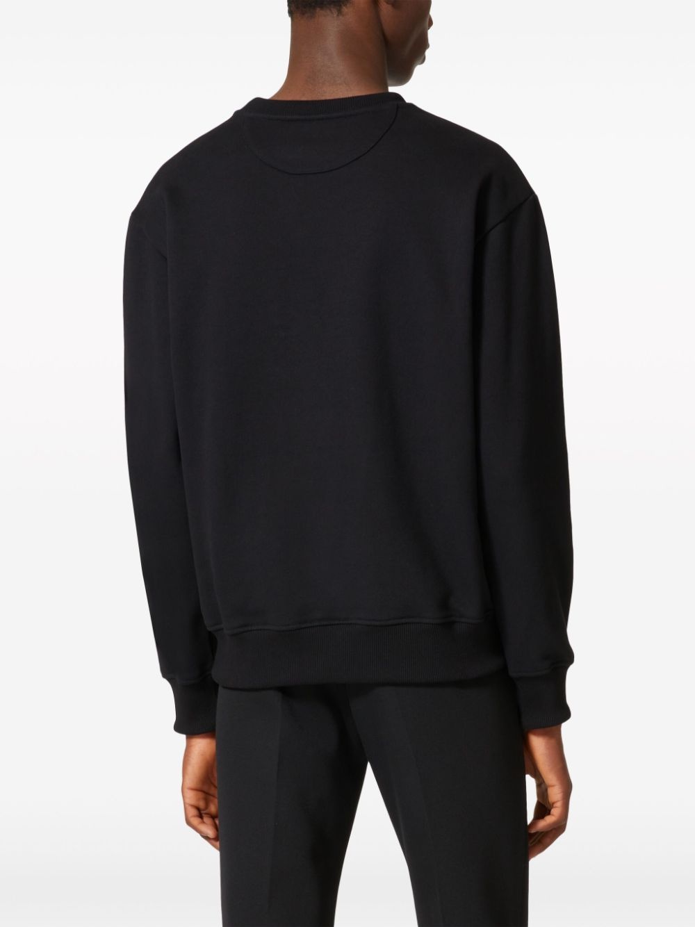 logo-print cotton sweatshirt - 4