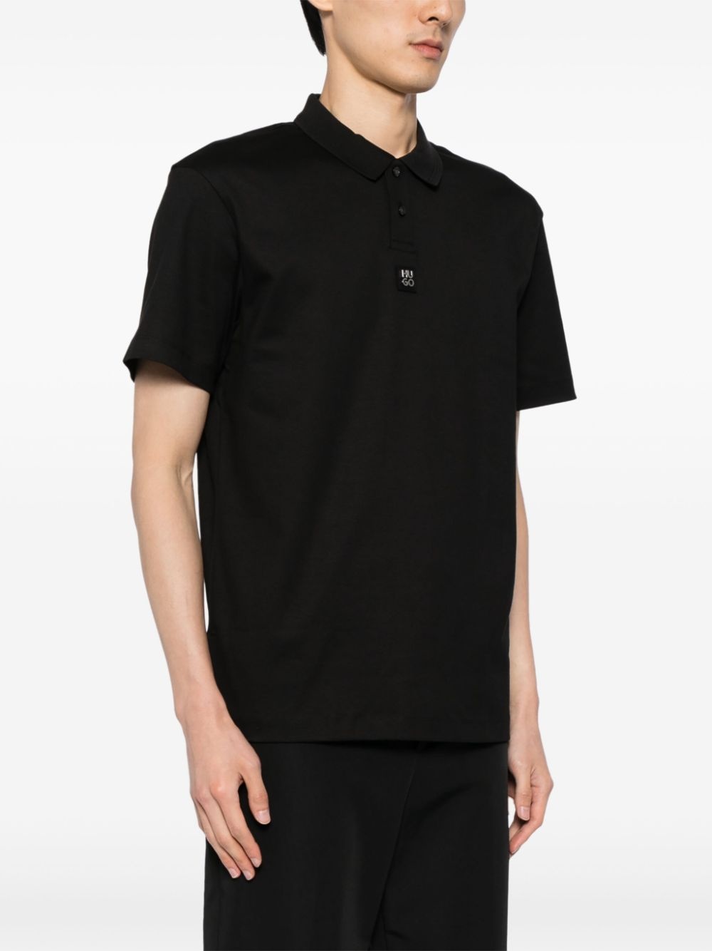 interlock-cotton polo shirt - 3