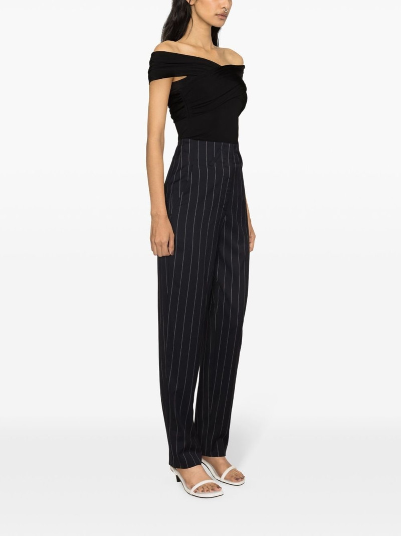 Horacia pinstriped tapered-leg trousers 3