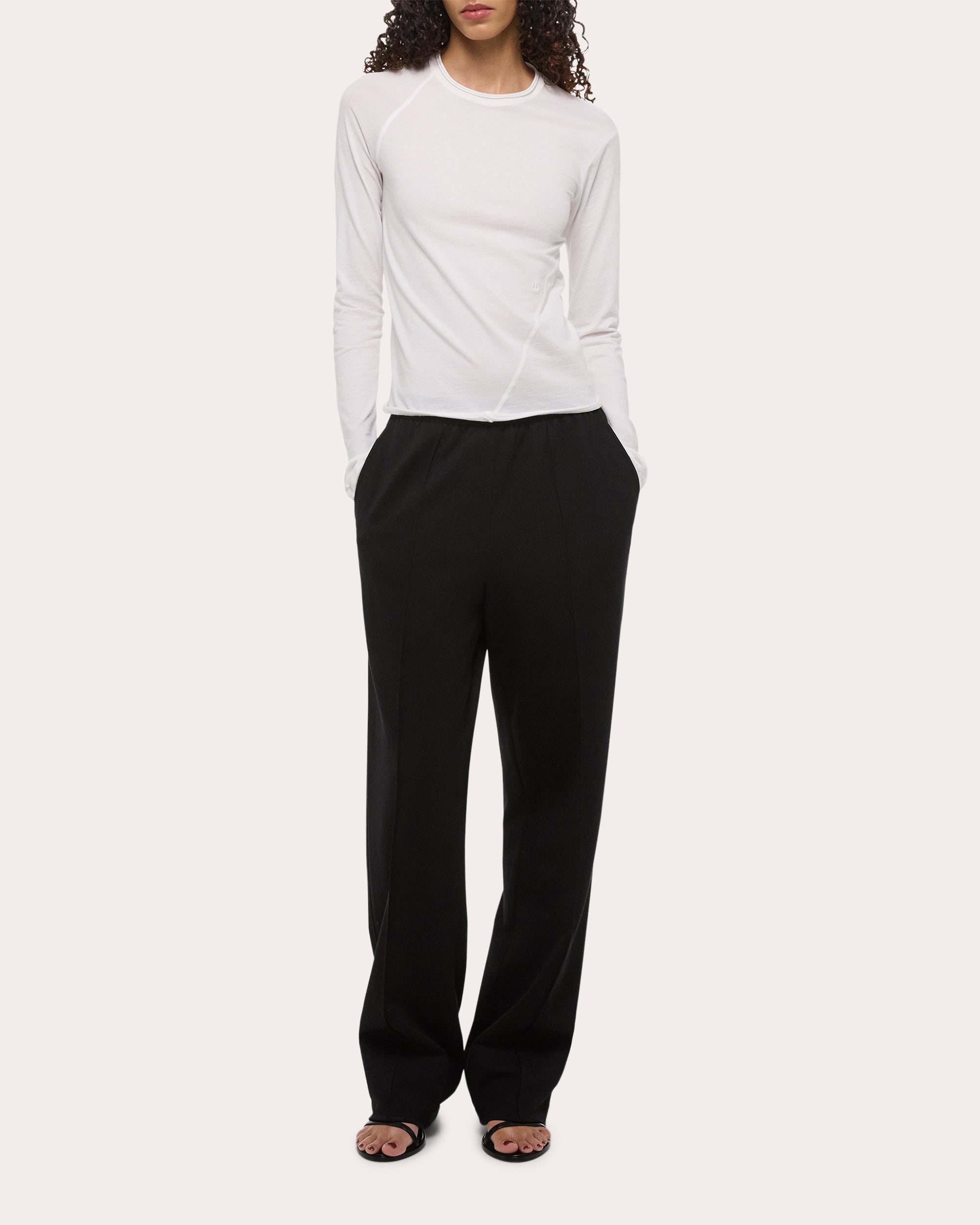 Jersey Twisted Crop Long-Sleeve Tee - 5