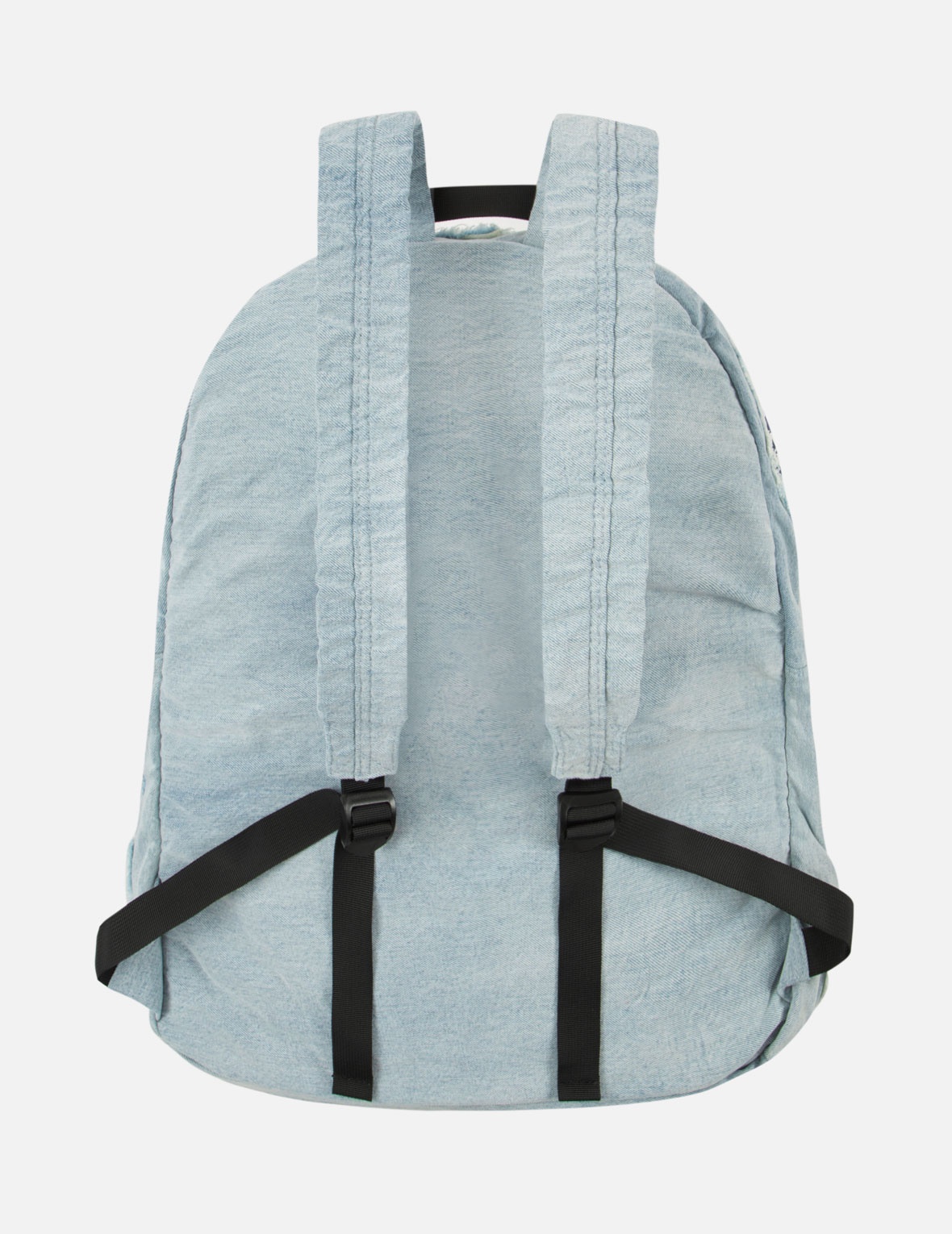 MULTIPLE DISTRESSED APPLIQUÉS DENIM BACKPACK - 2