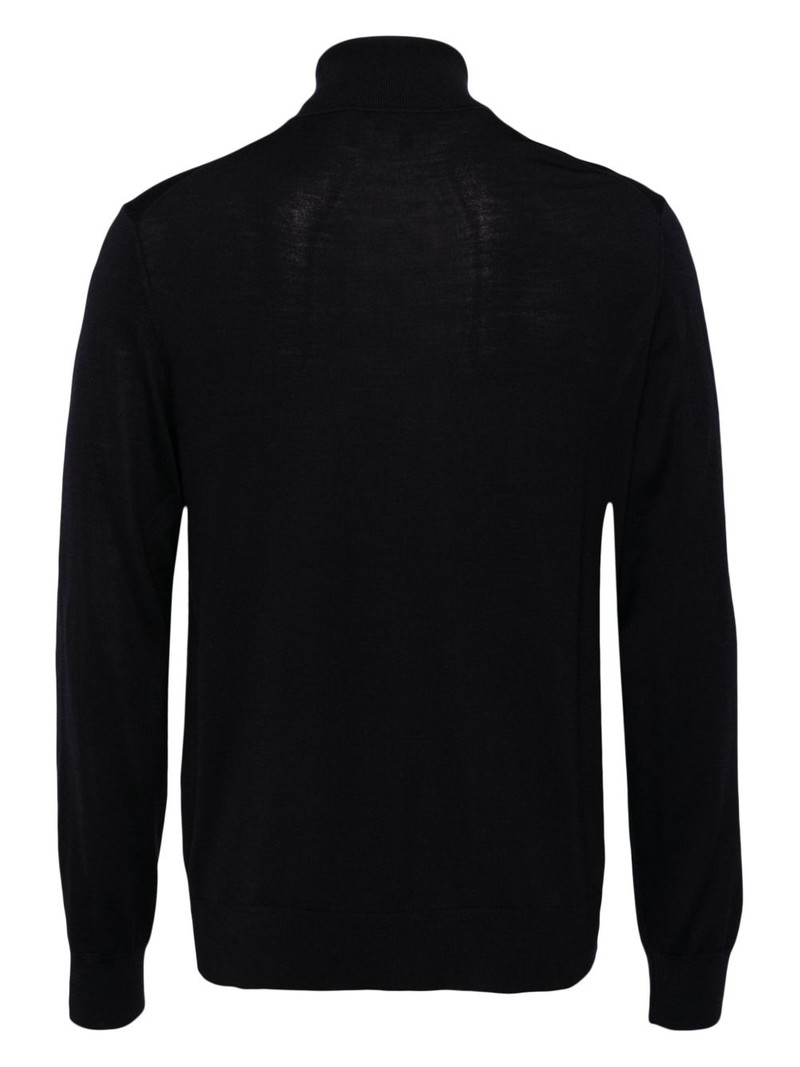 Theory roll-neck wool jumper outlook