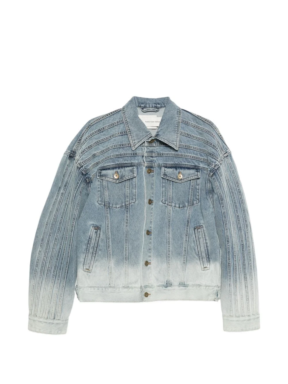 button-up denim jacket - 1