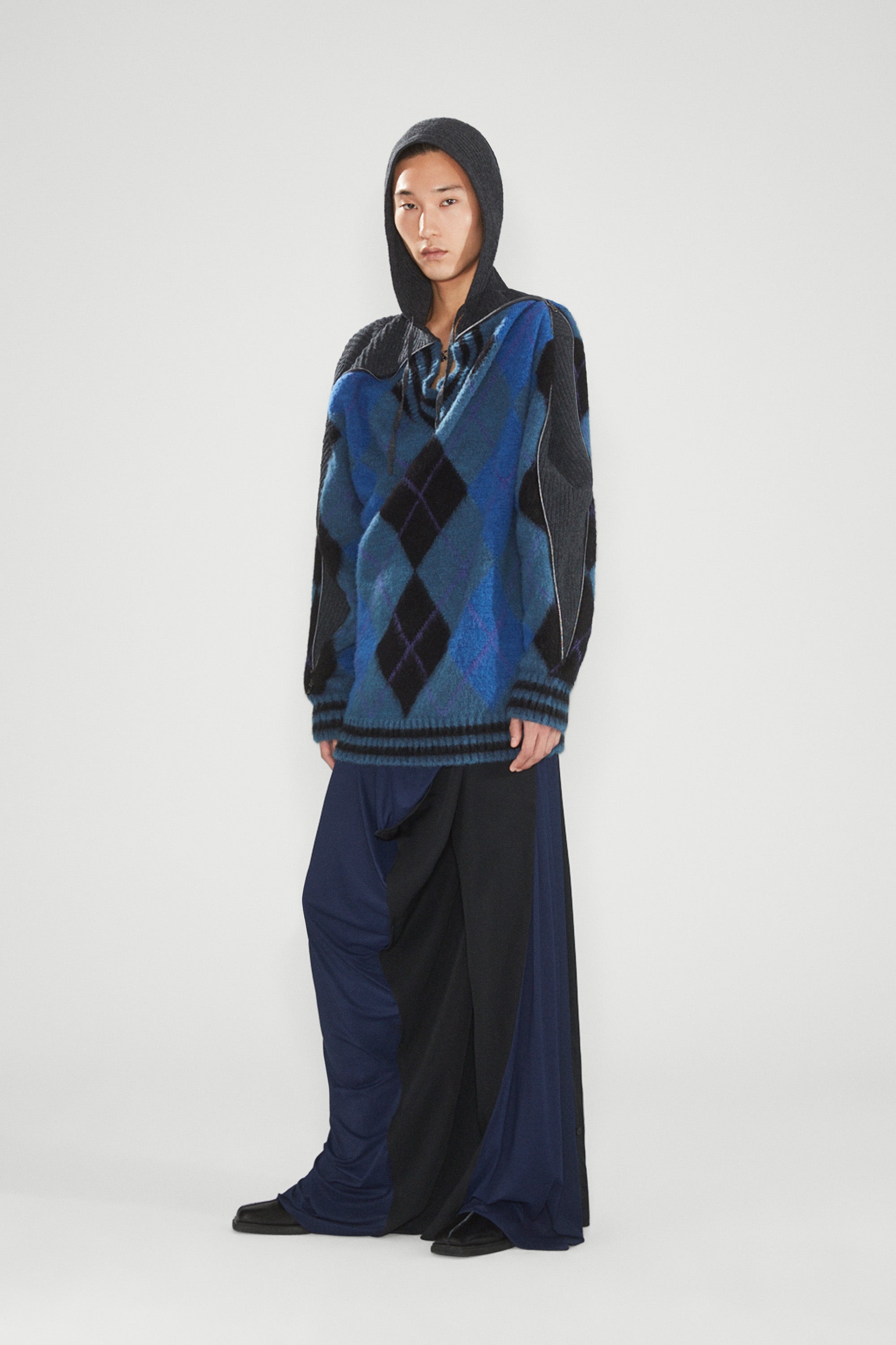 Zip Insert Hood Pullover - 4