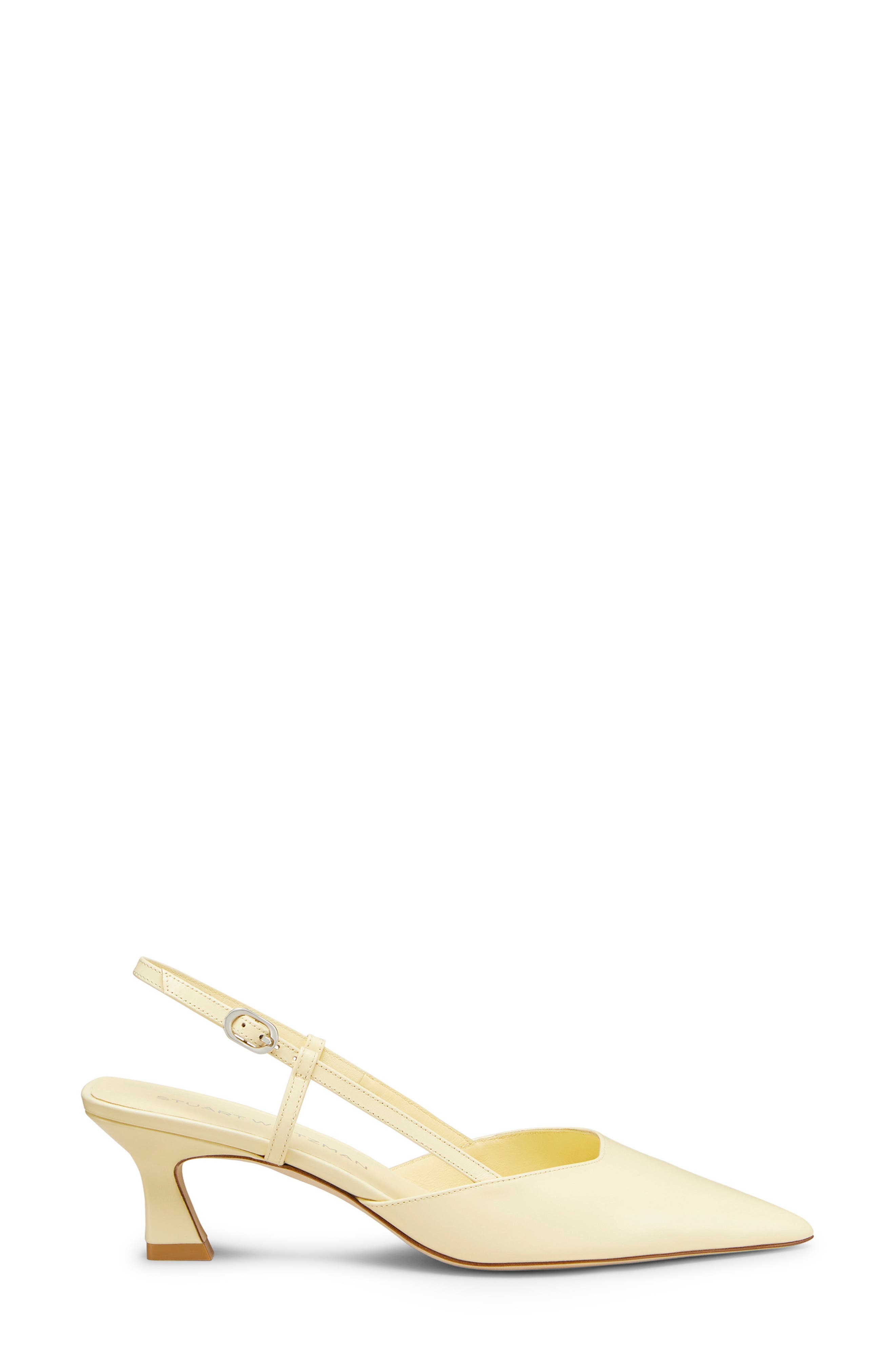 Stuart Weitzman Vinnie 50 Slingback Pump in Lemon Chiffon at Nordstrom - 3