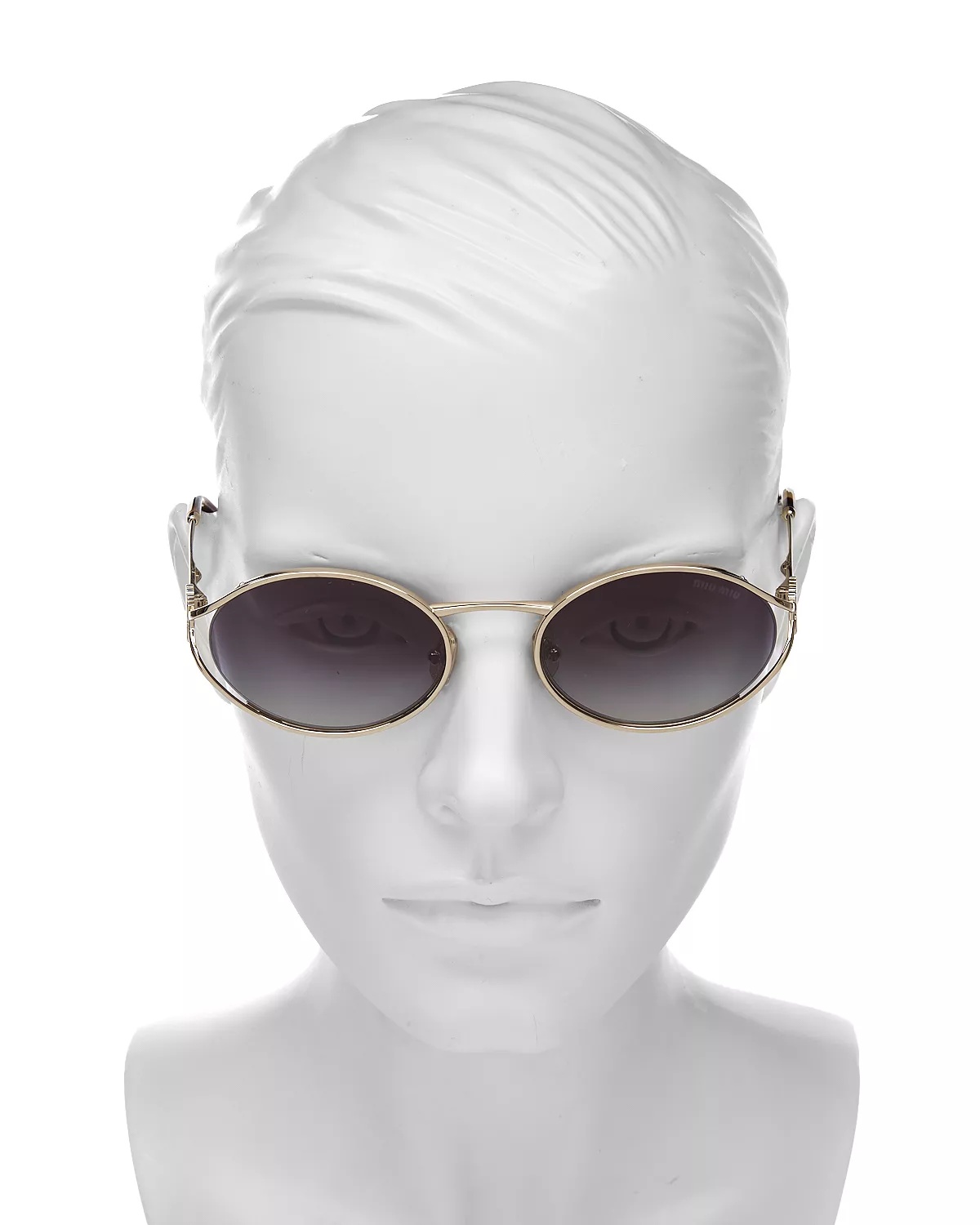 Metal Oval Sunglasses, 54mm - 3